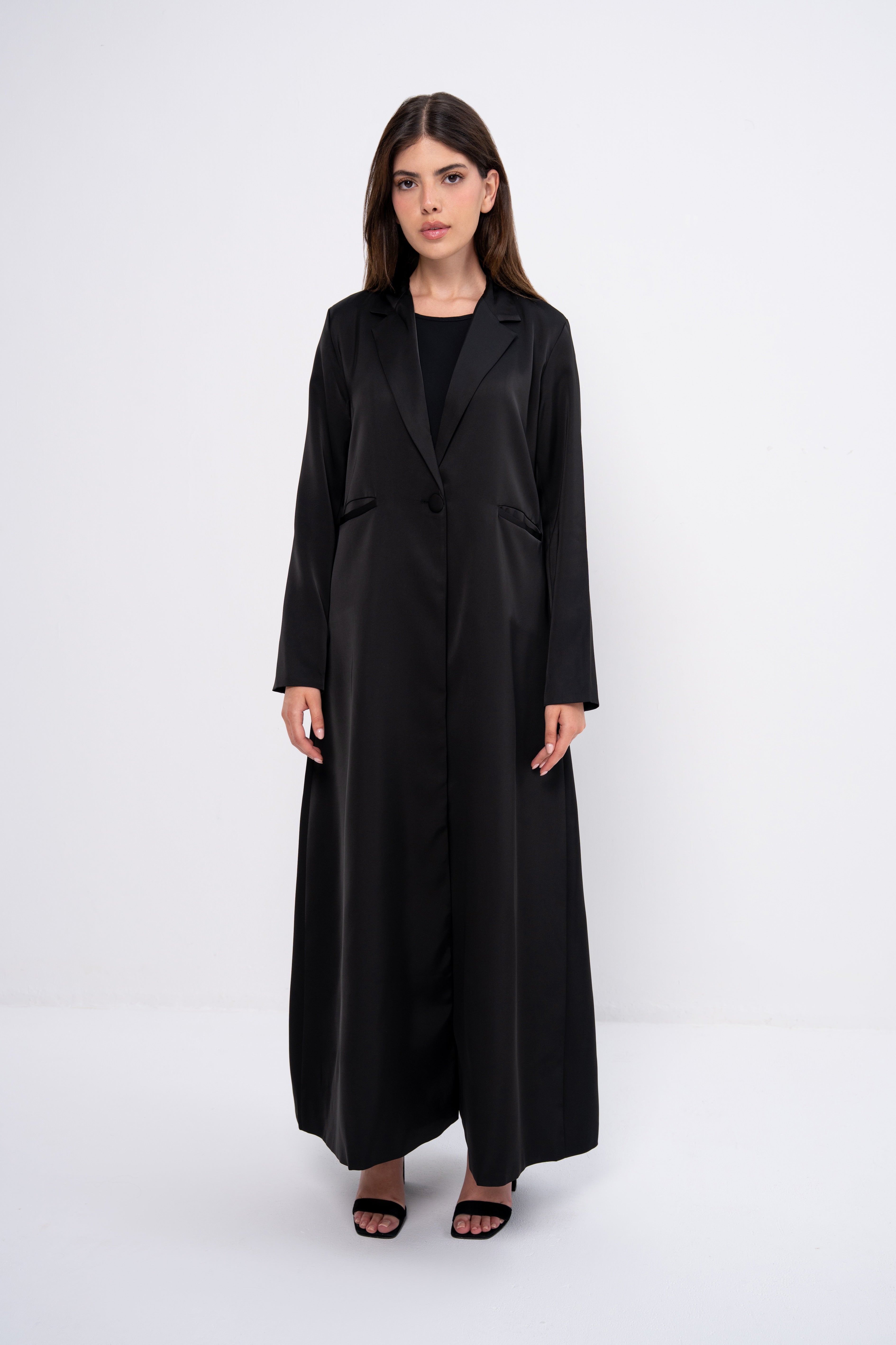 Silk Abaya in Black