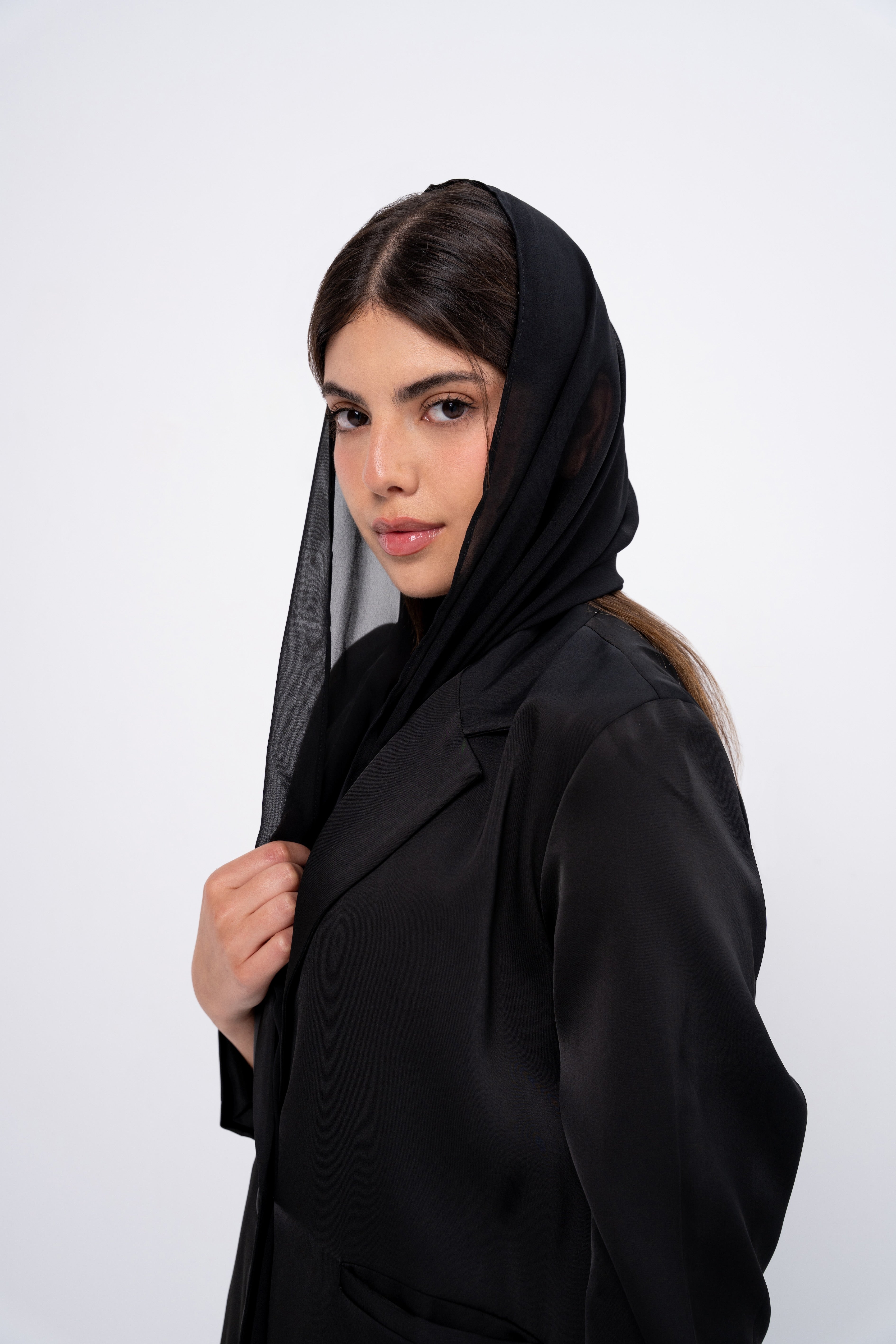 Silk Abaya in Black