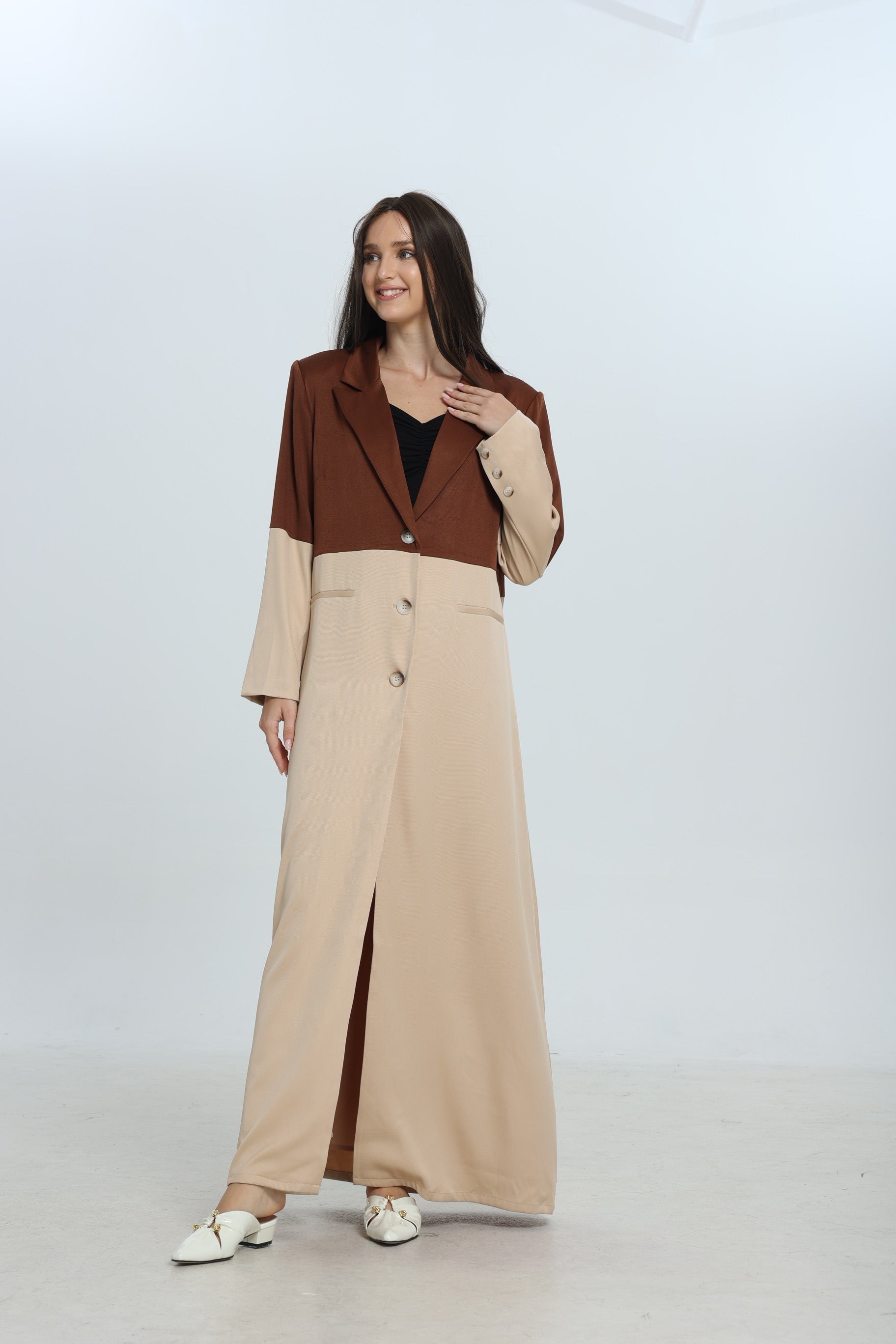 Brown Duo Suit Abaya