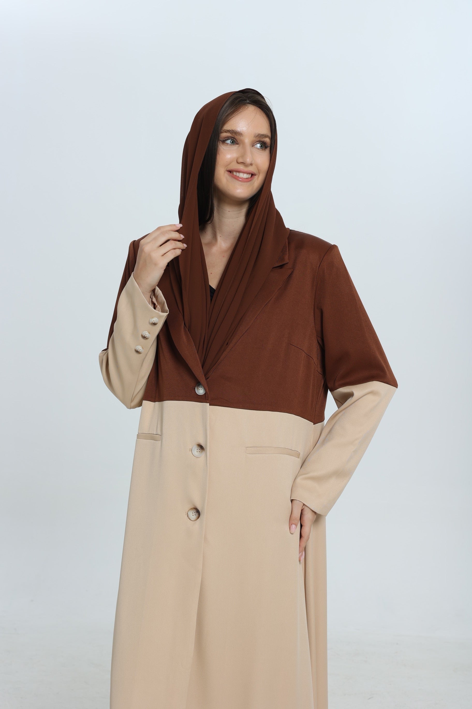 Brown Duo Suit Abaya