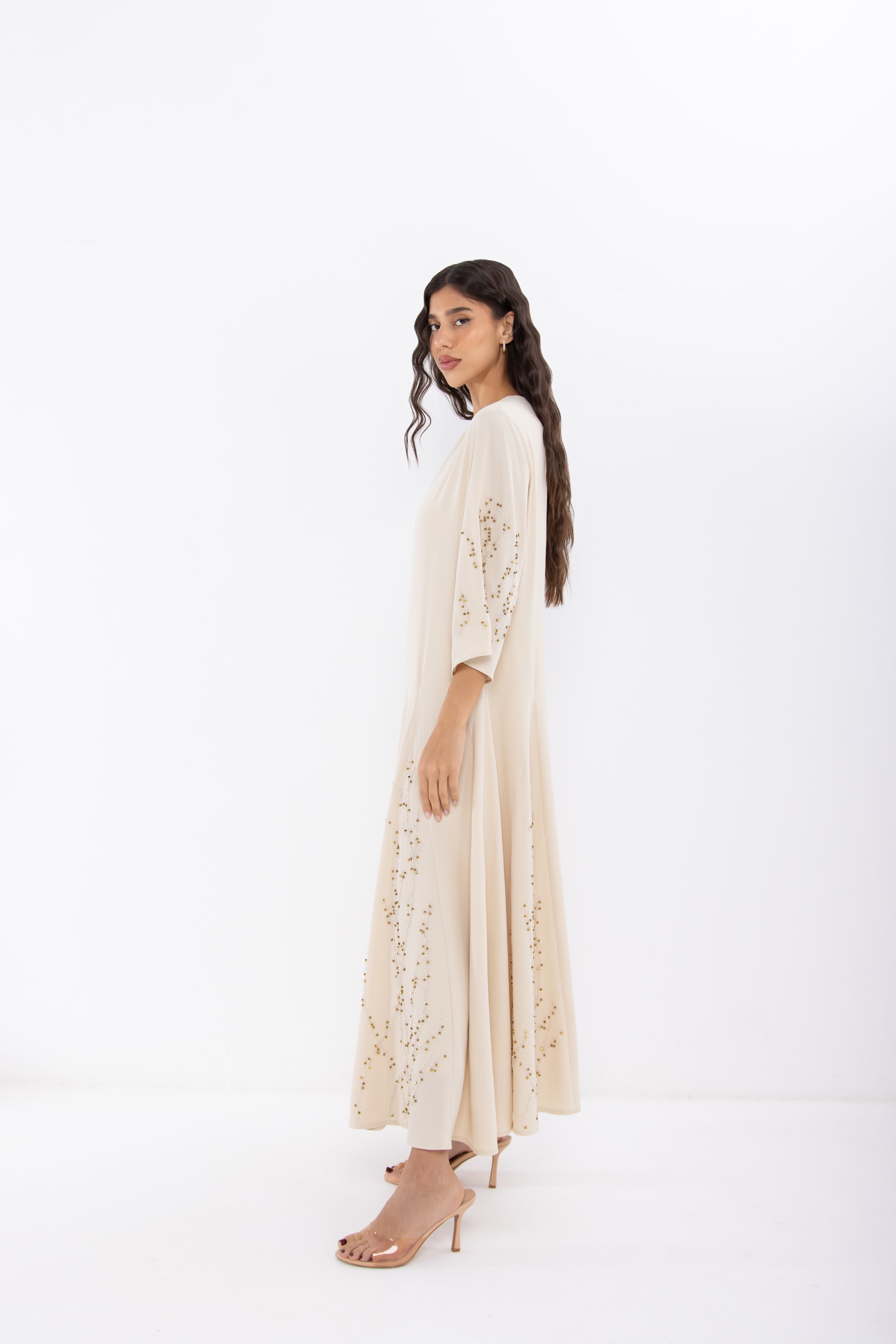 عباية حرير صيفية - اسود