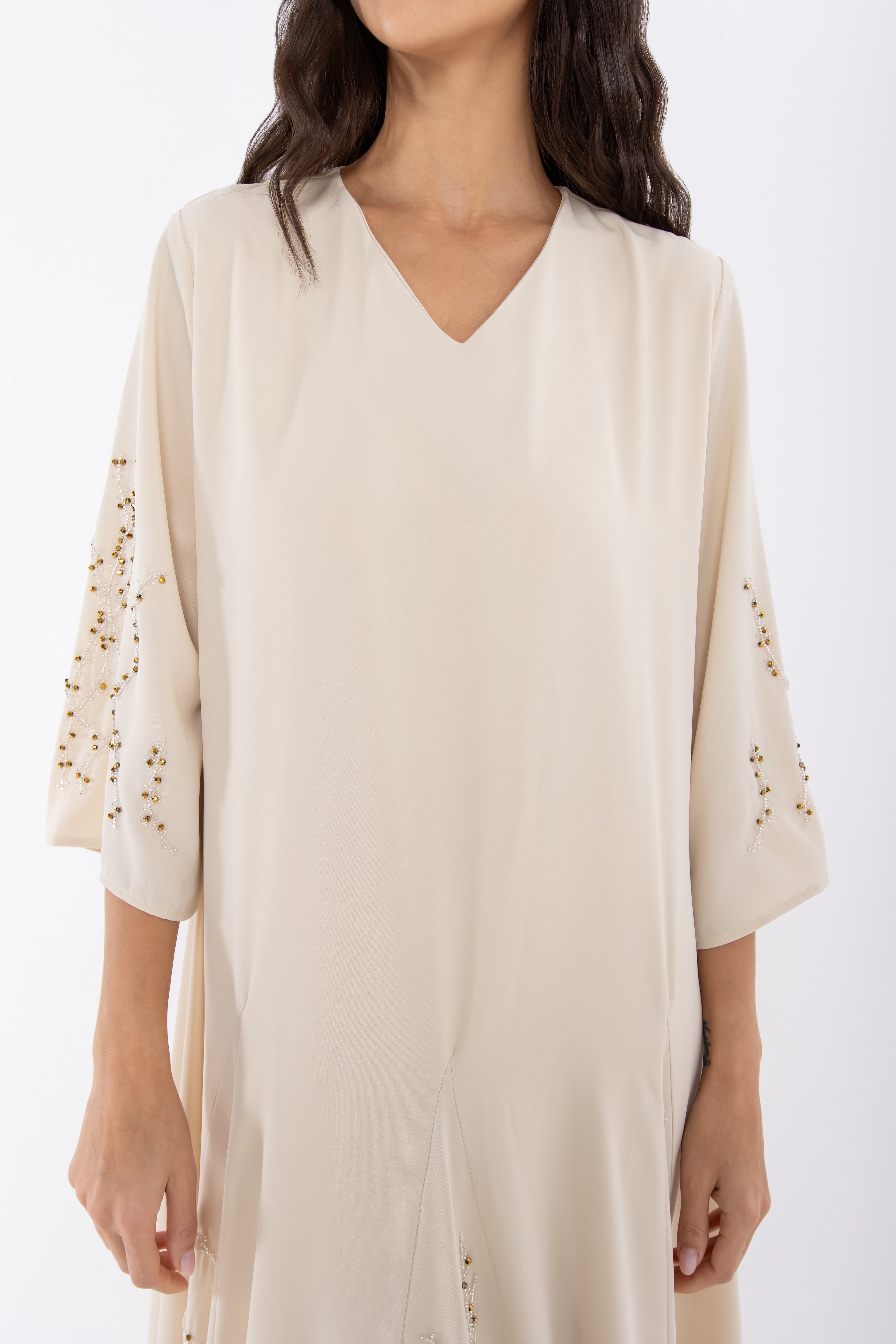 عباية حرير صيفية - اسود