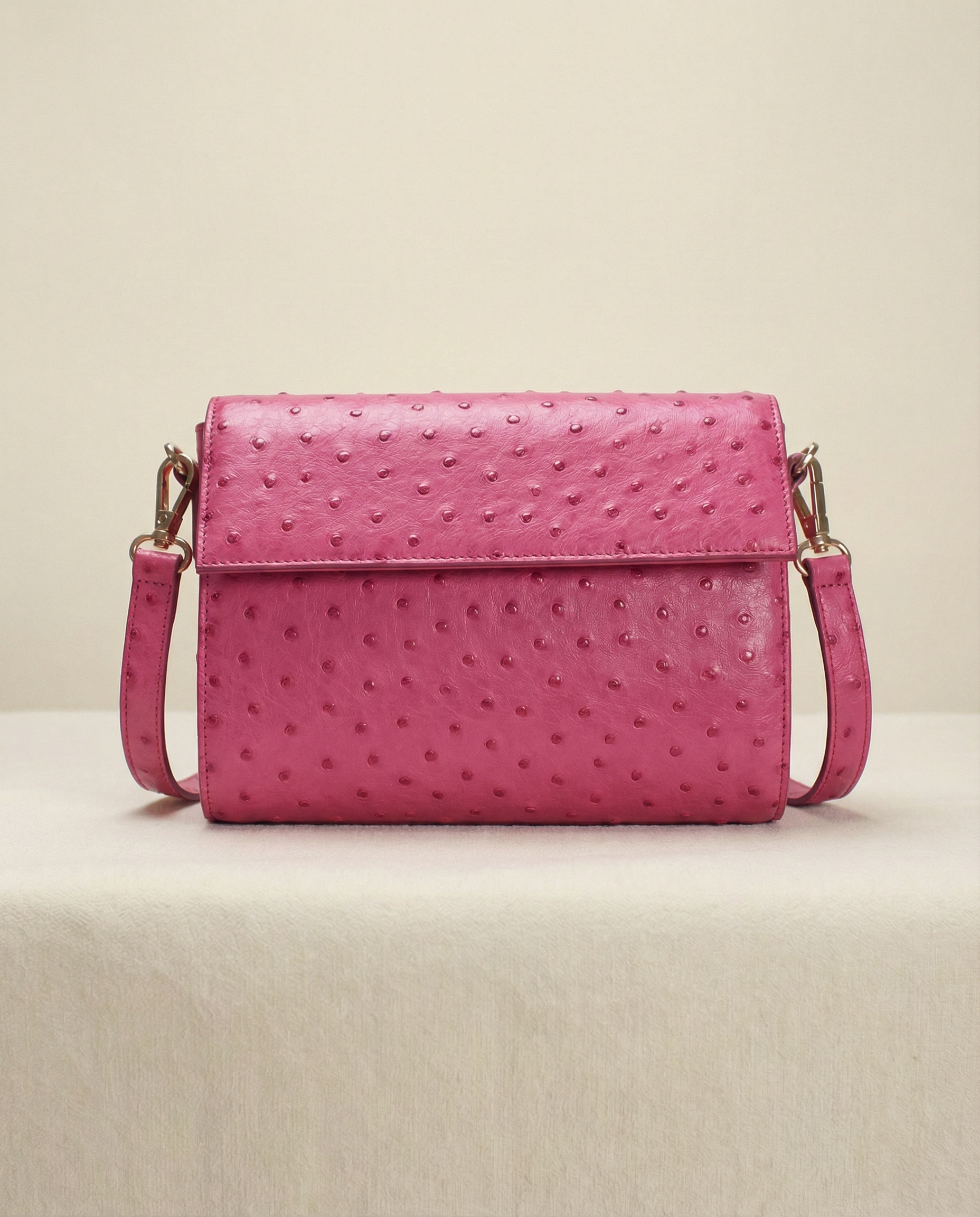 Mini Clutch with Crossbody Strap in Pink