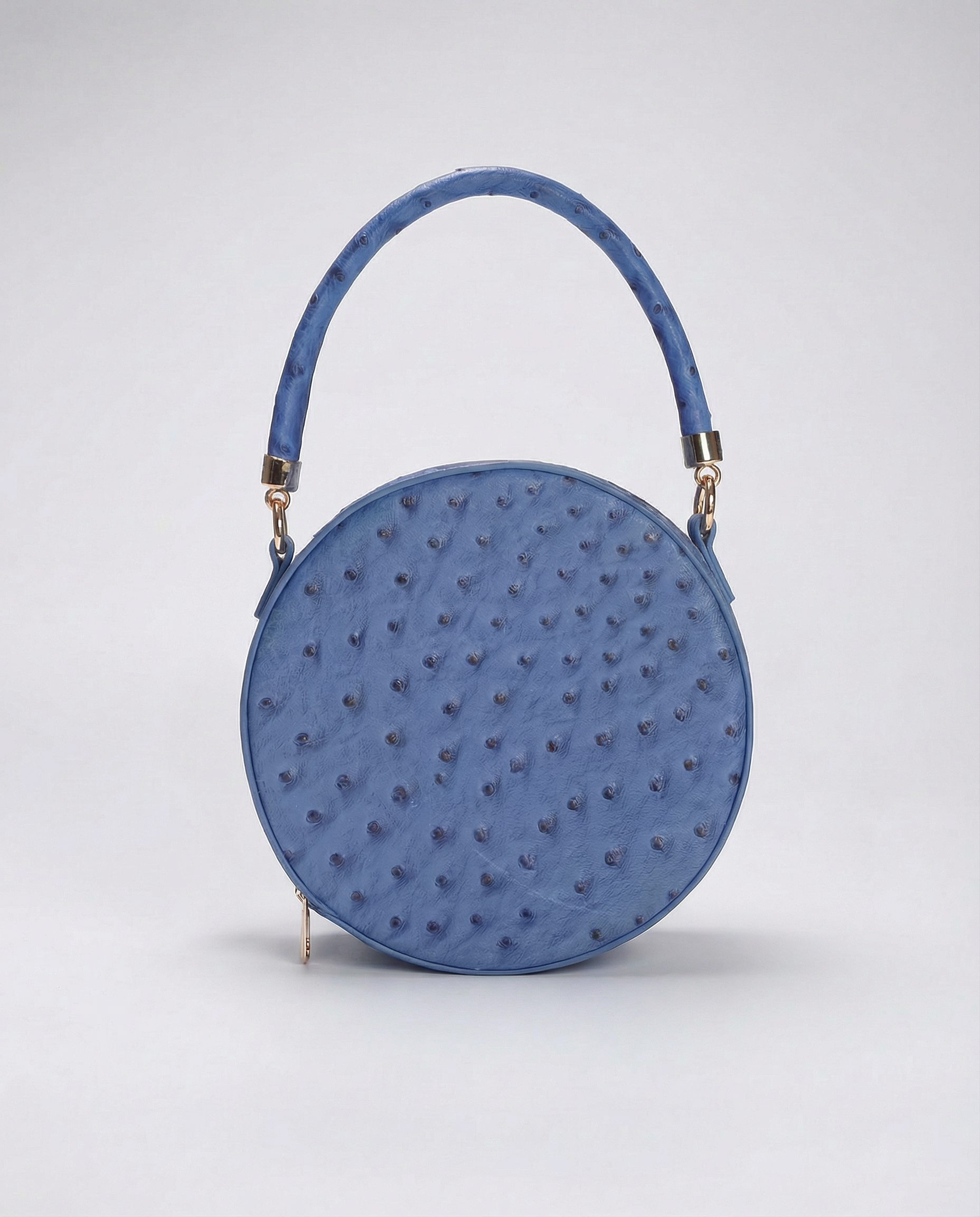 Round Crossbody Handbag in Blue