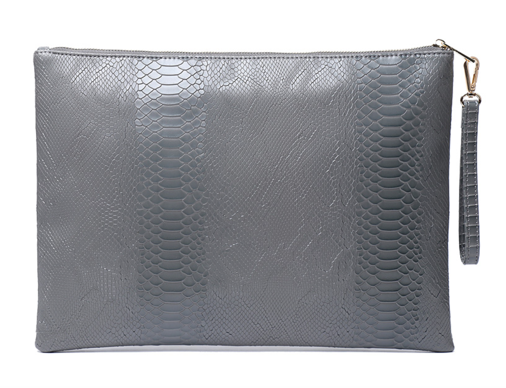 Grey Snakeskin Laptop Bag