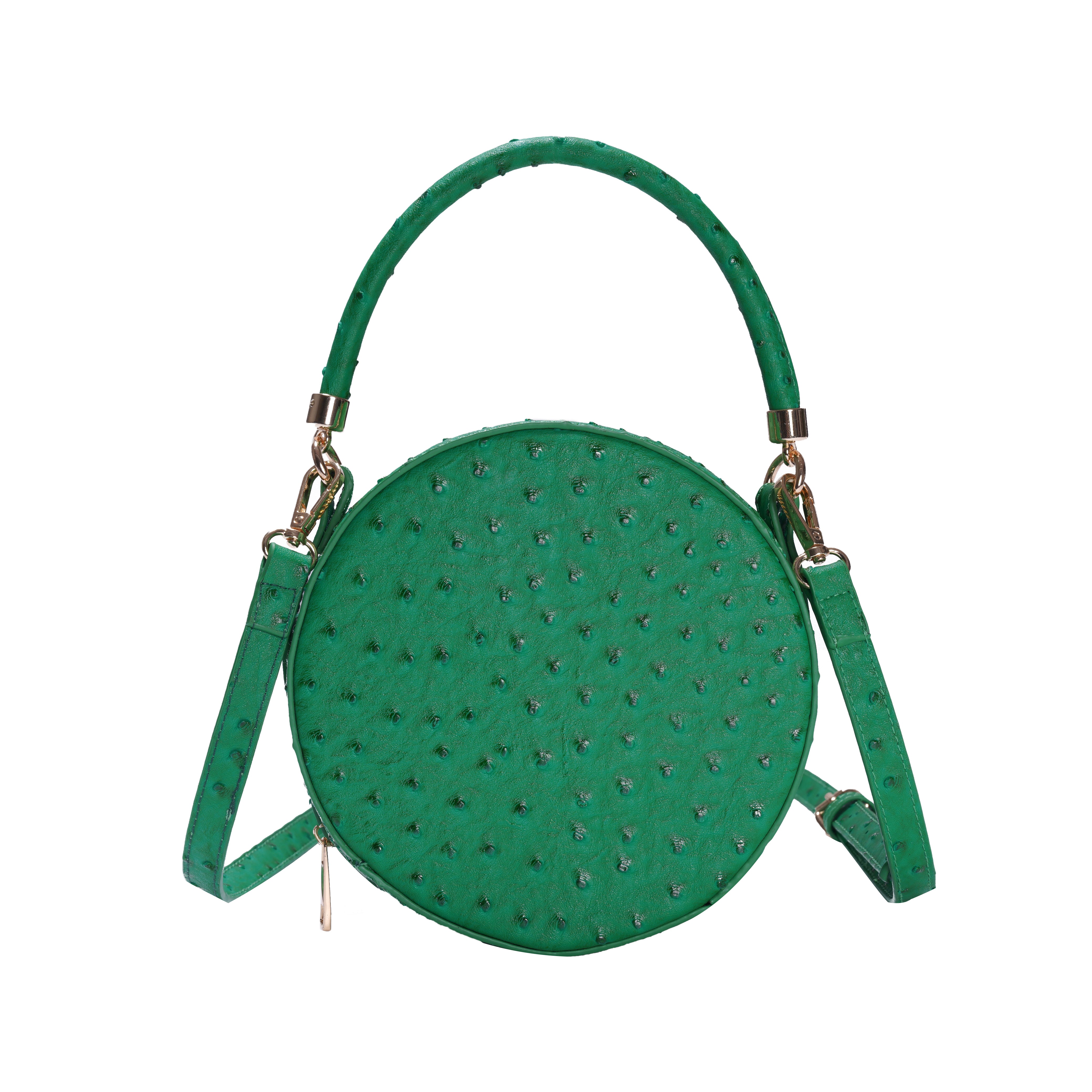 Round Crossbody Handbag in Green