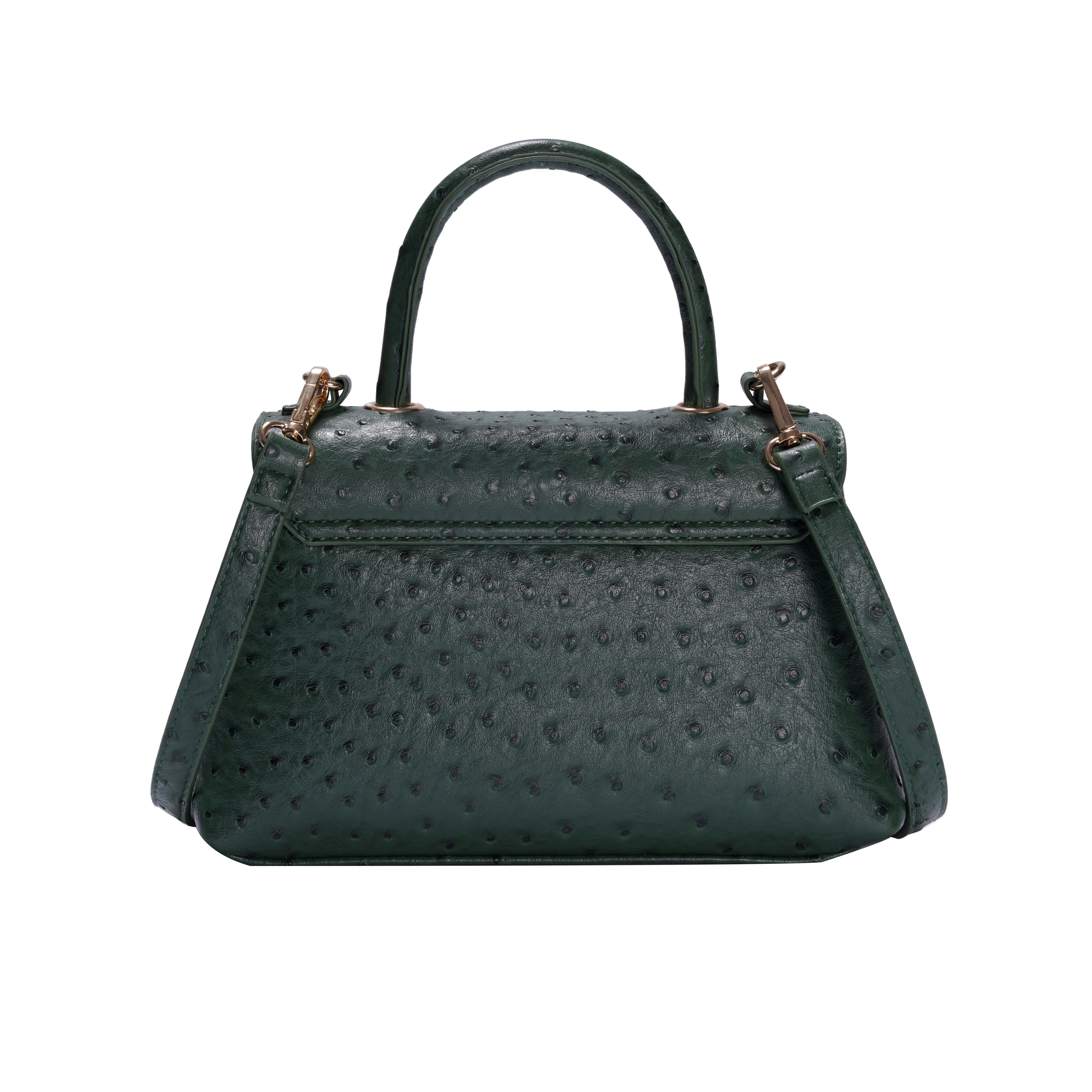 Classic Flap Bag with Handle in Green