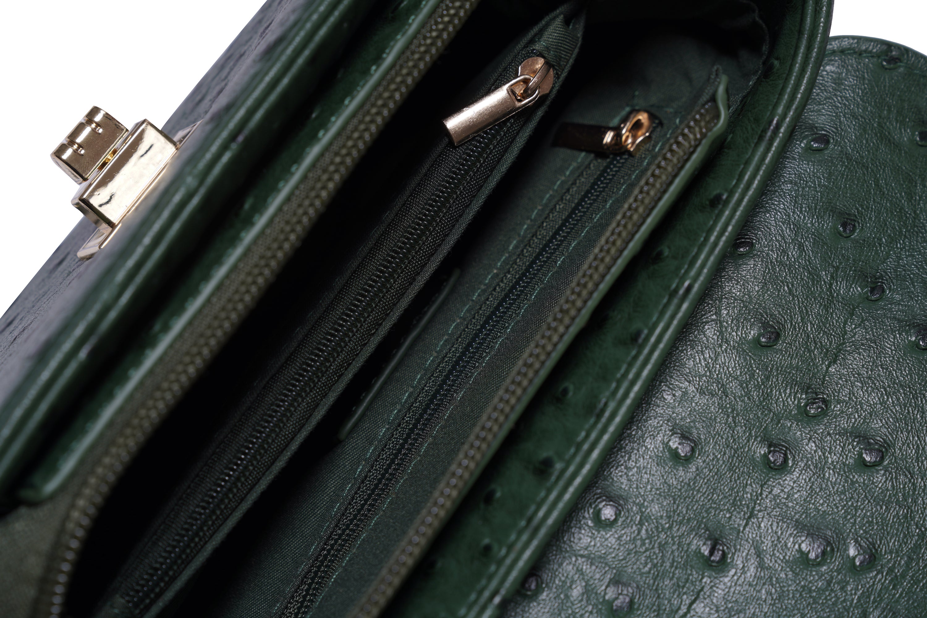 Classic Flap Bag with Handle in Green