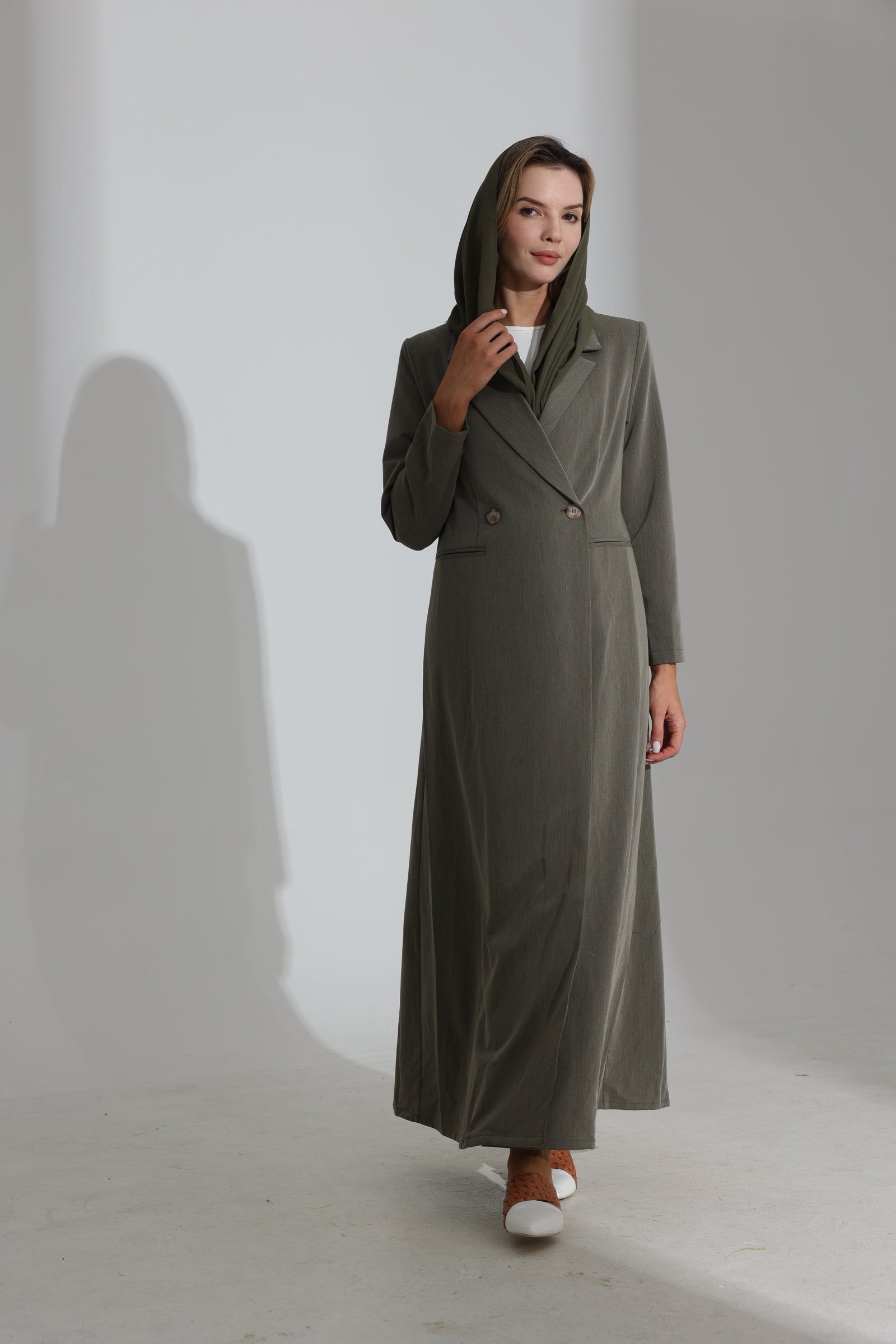 Army Green Suit Abaya