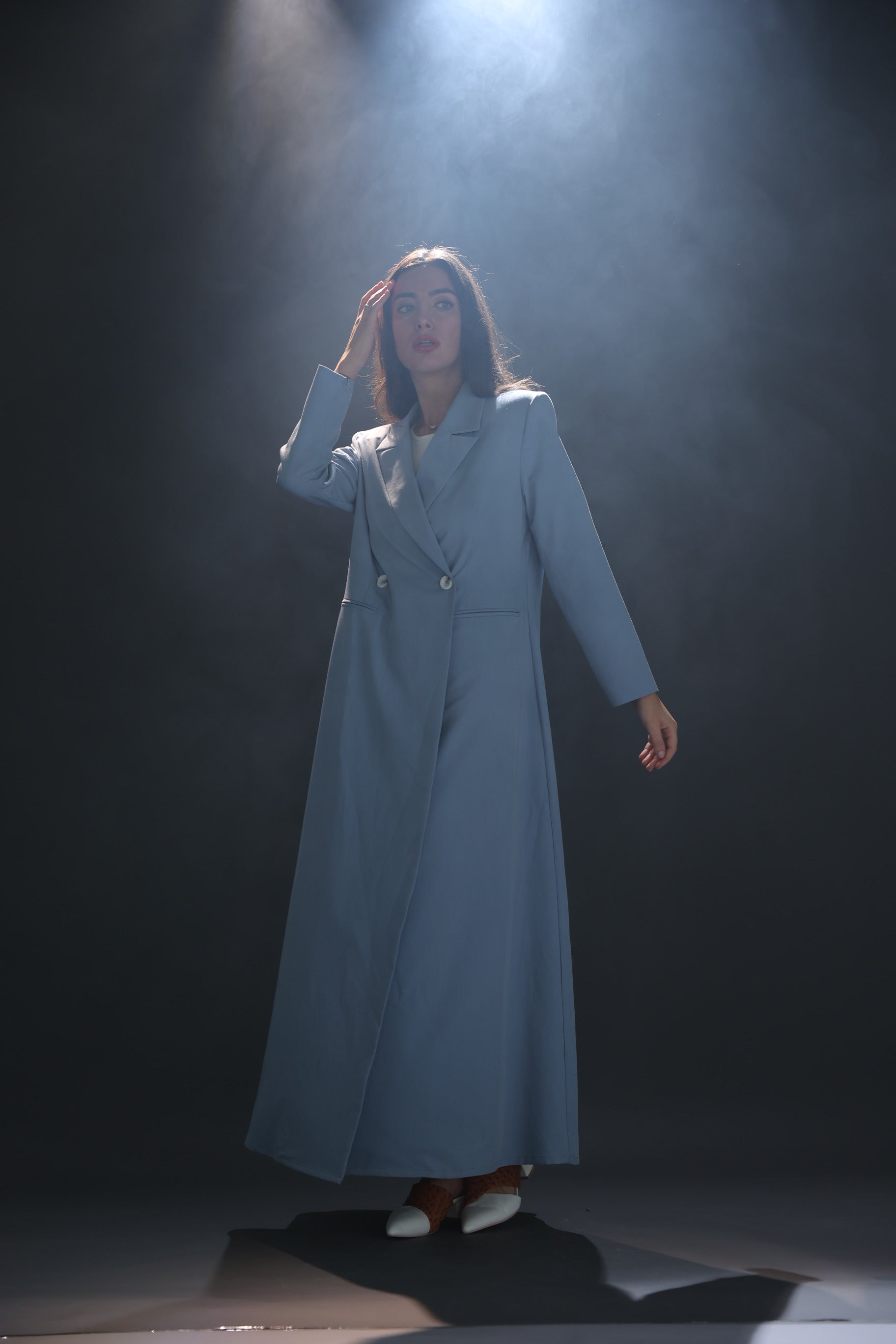 Light Blue Suit Abaya