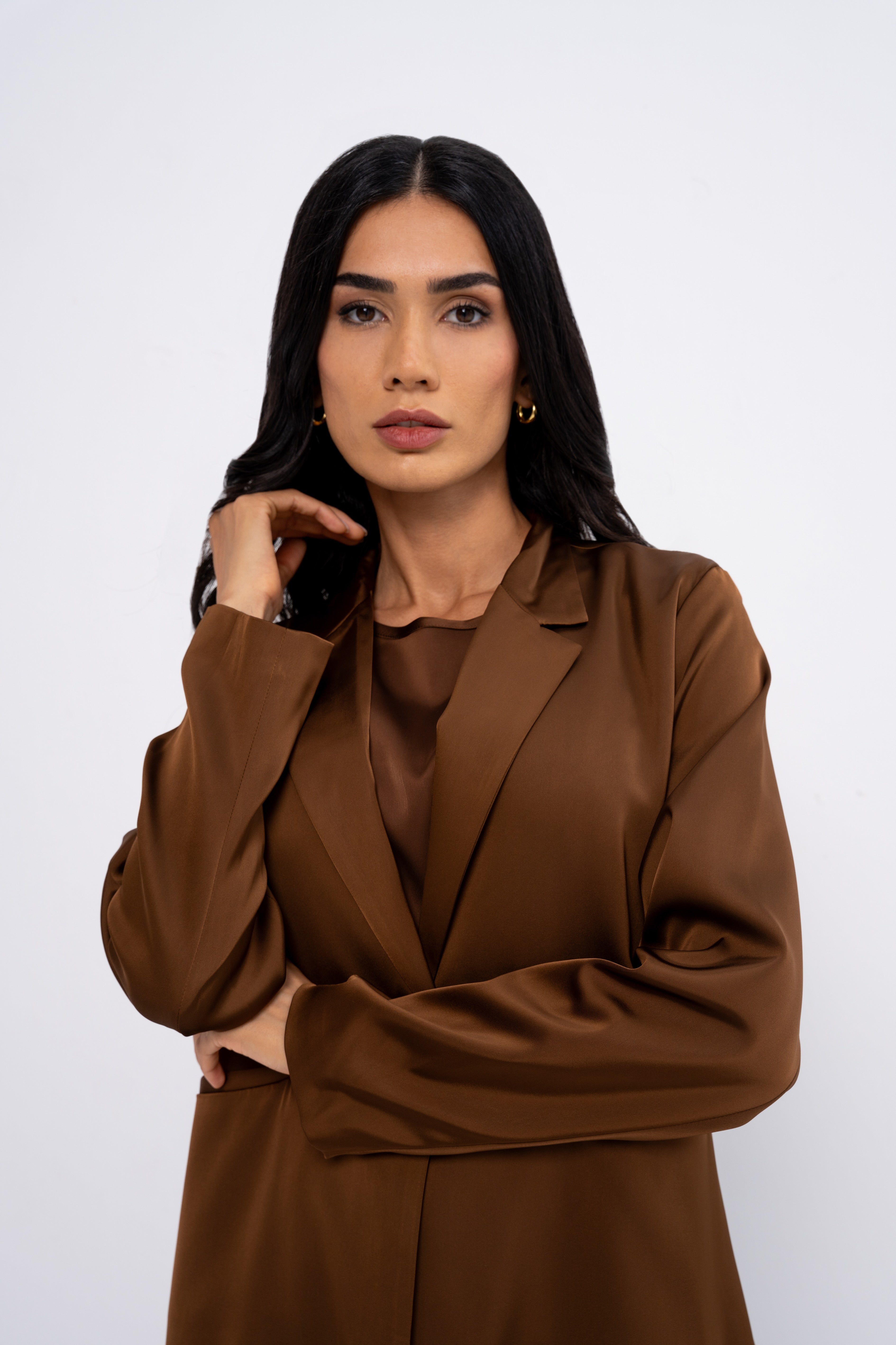 Abaya Dress in Brown