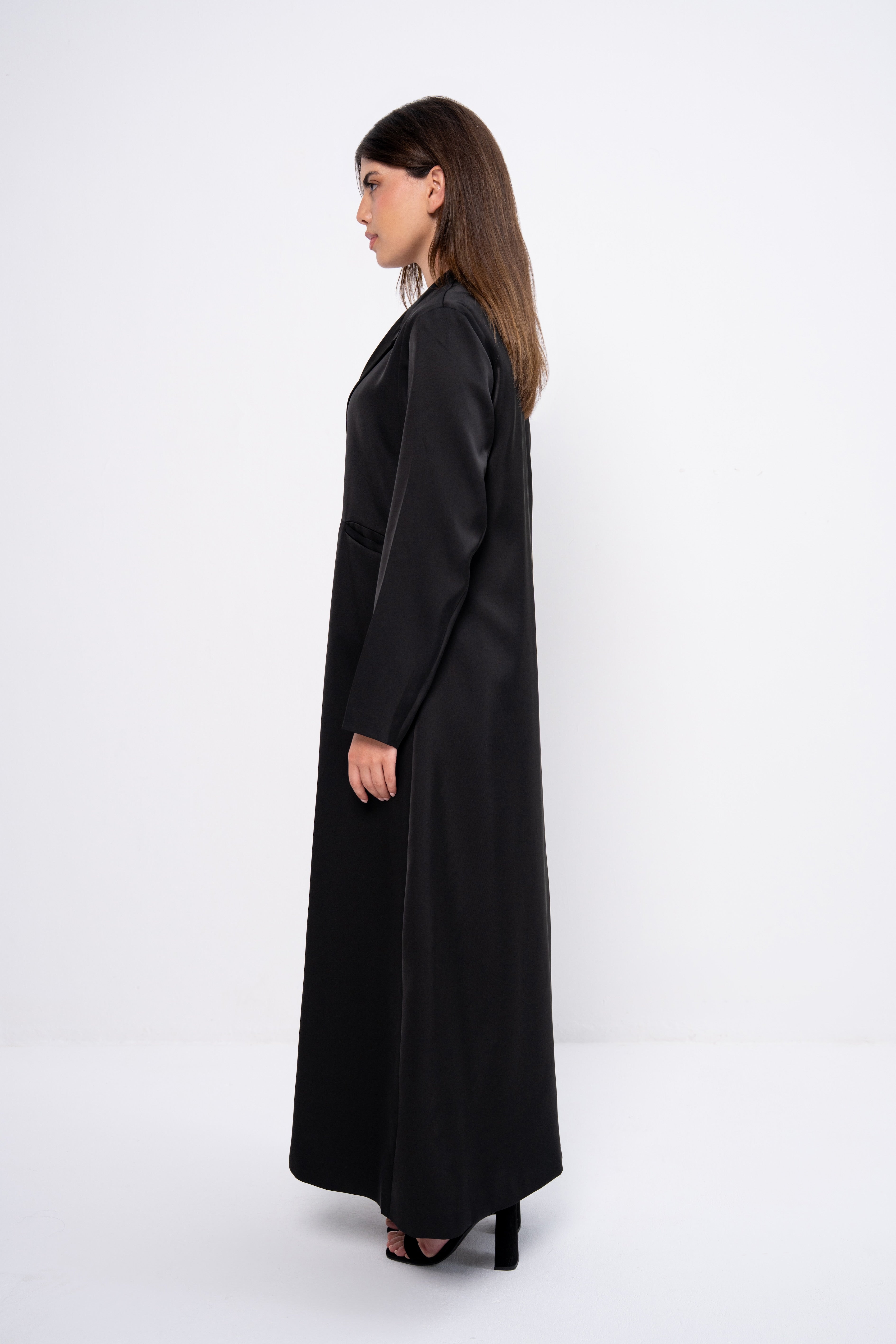 Silk Abaya in Black