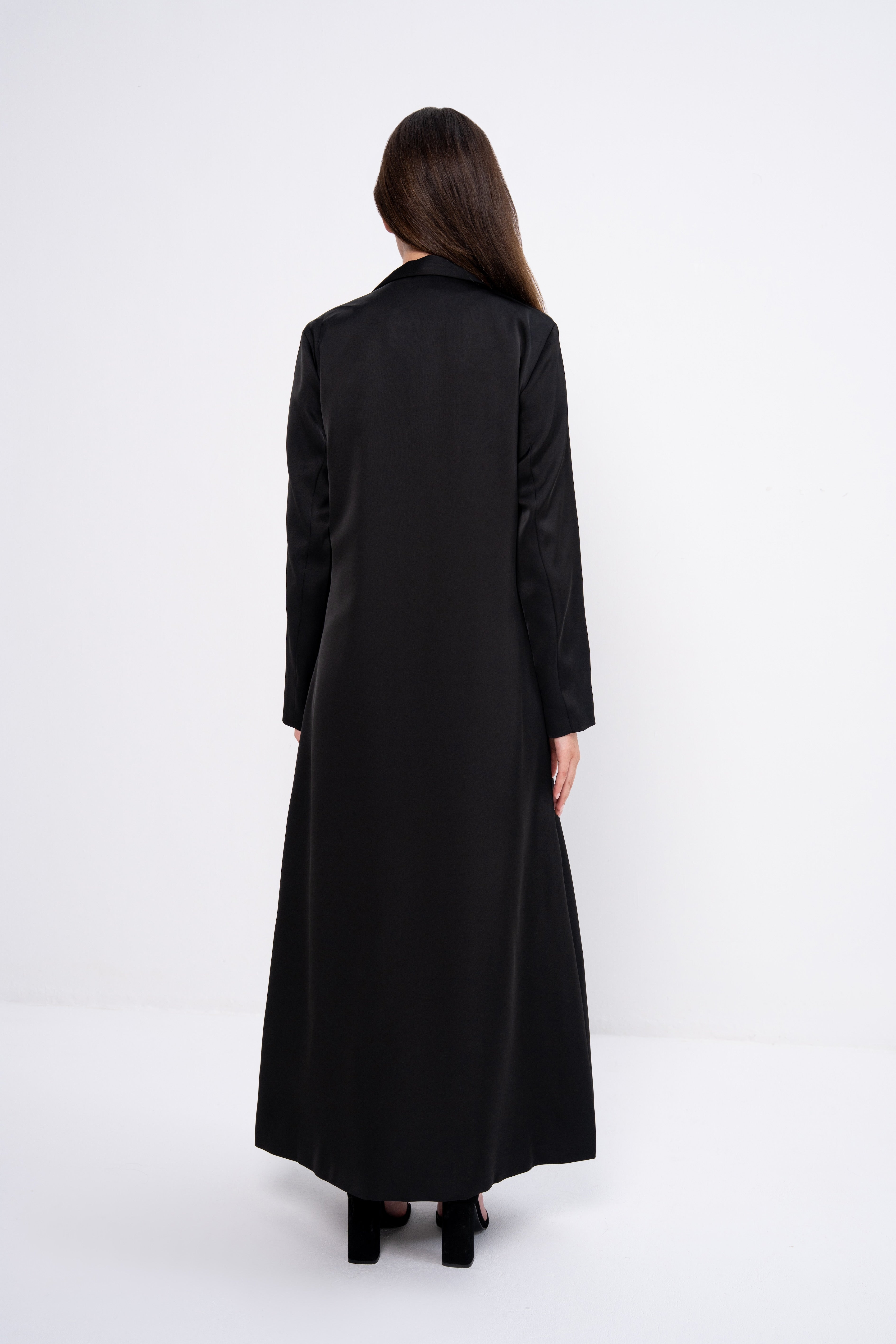 Silk Abaya in Black