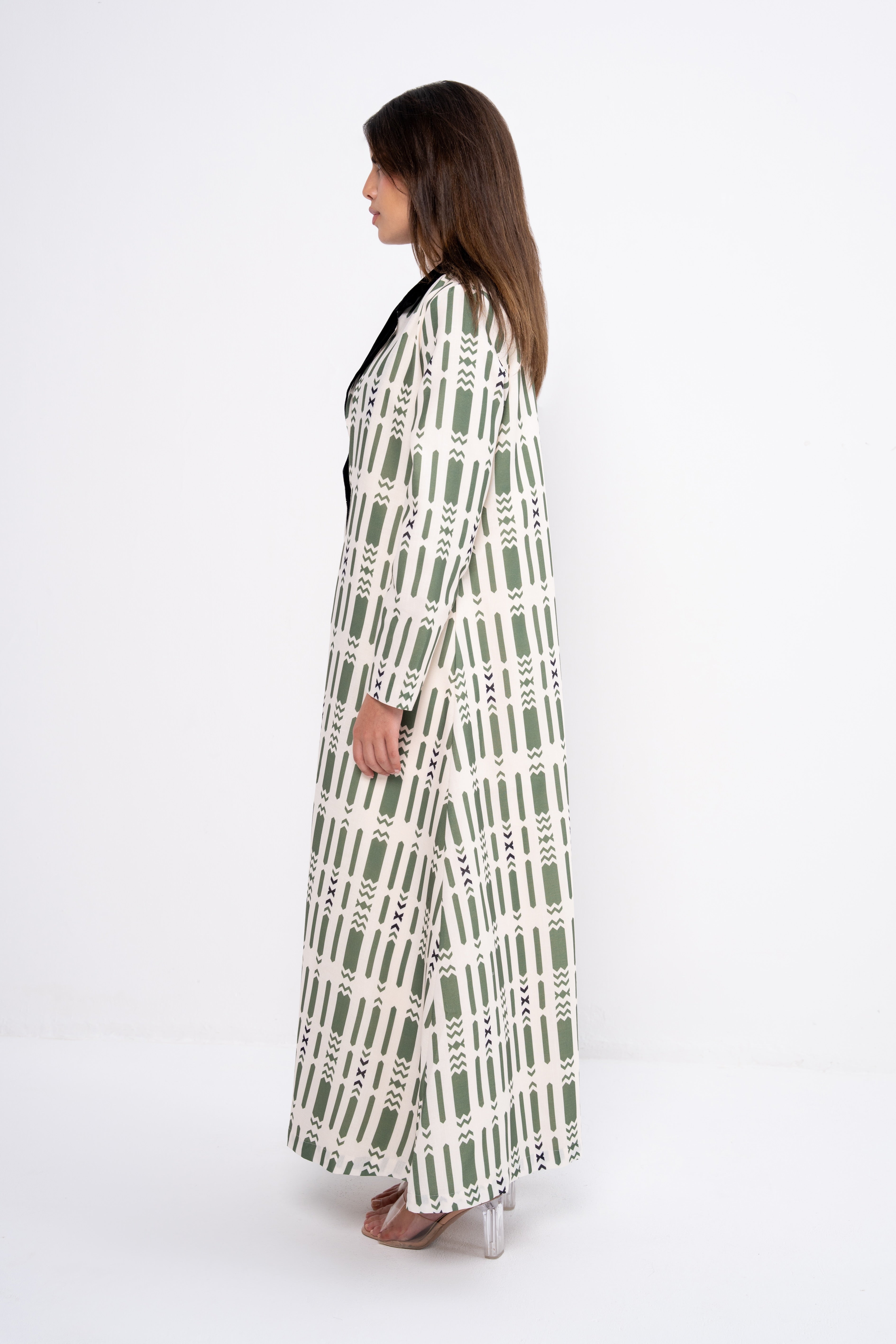 Patterned Suit Abaya