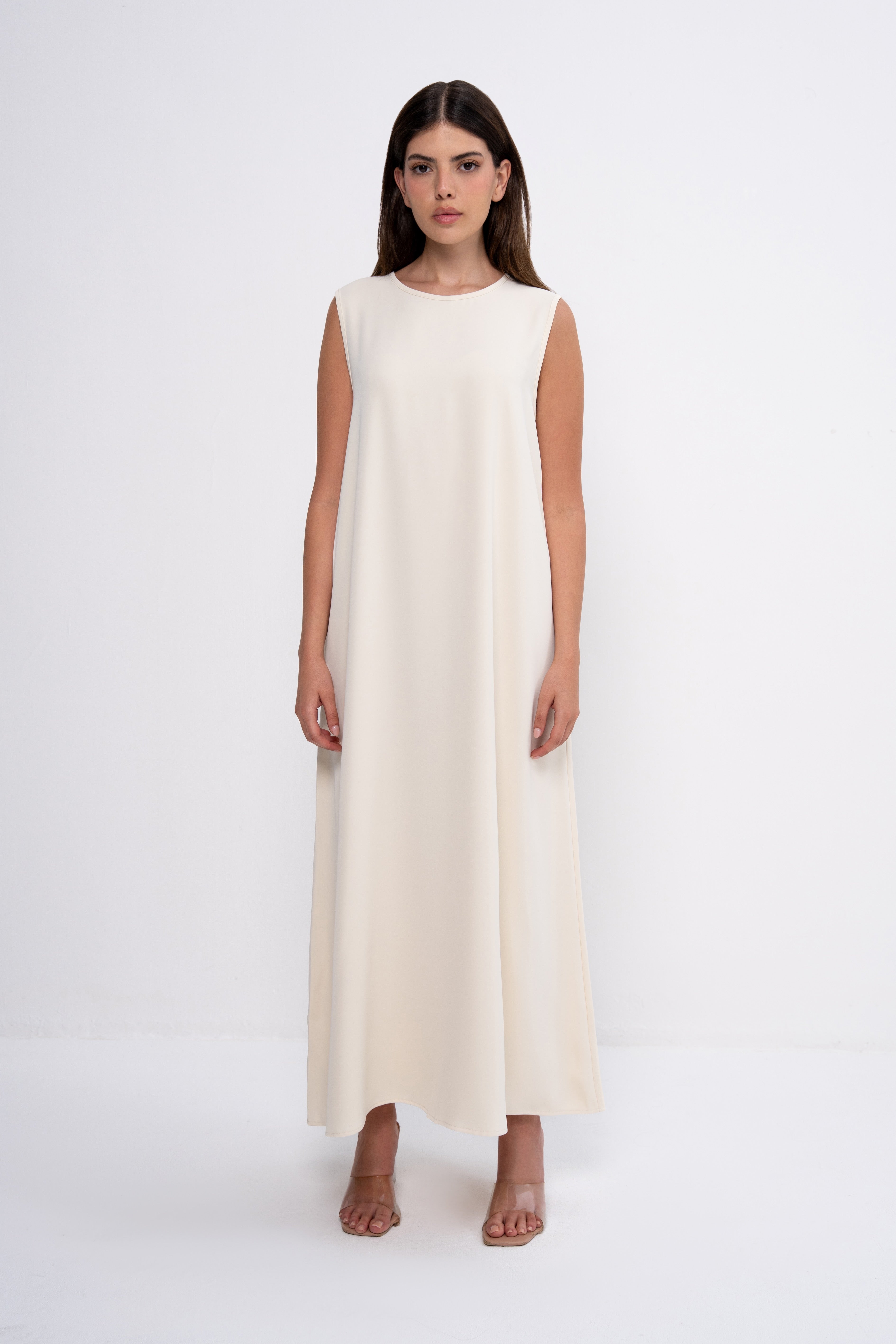 Abaya Dress in Beige