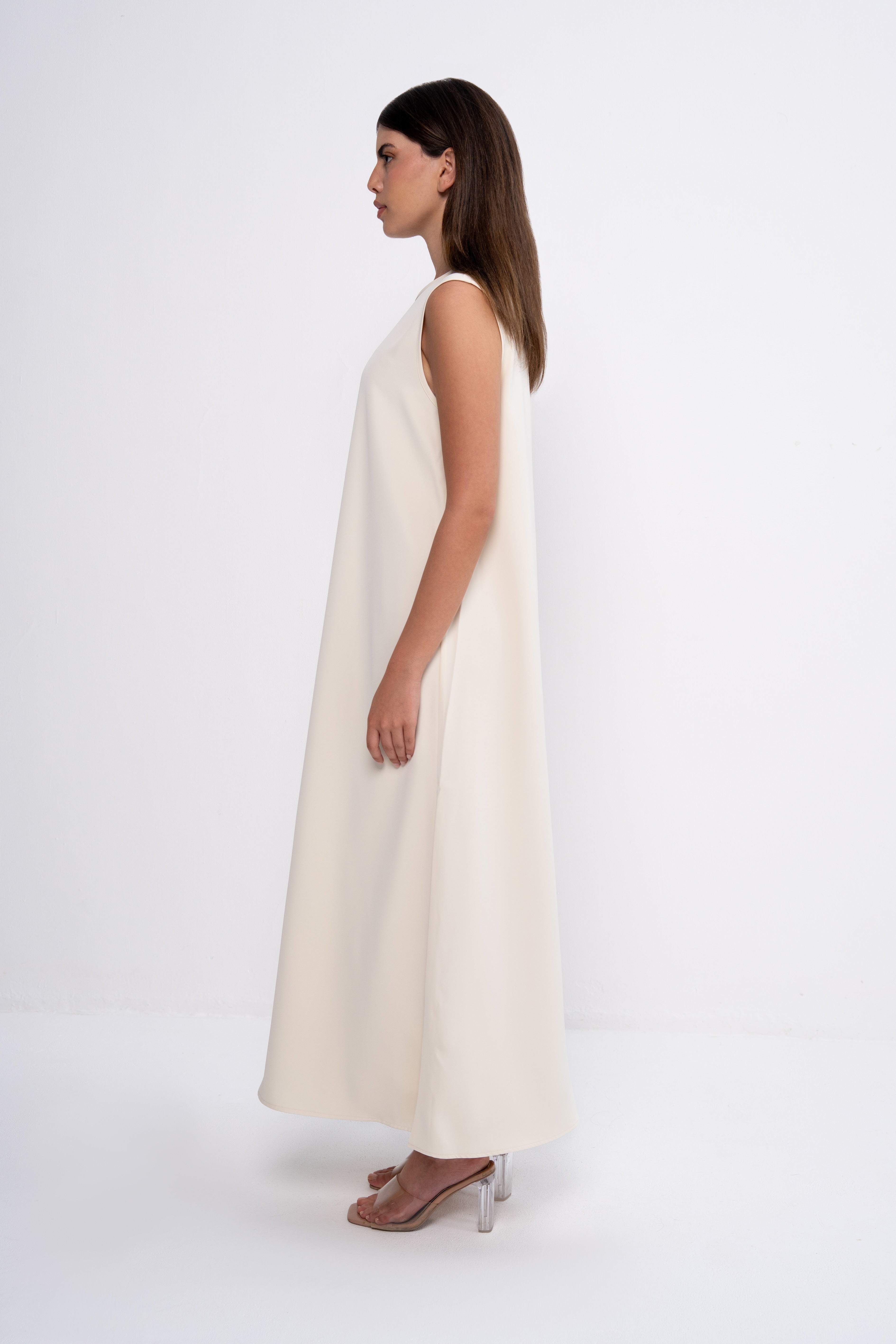 Abaya Dress in Beige