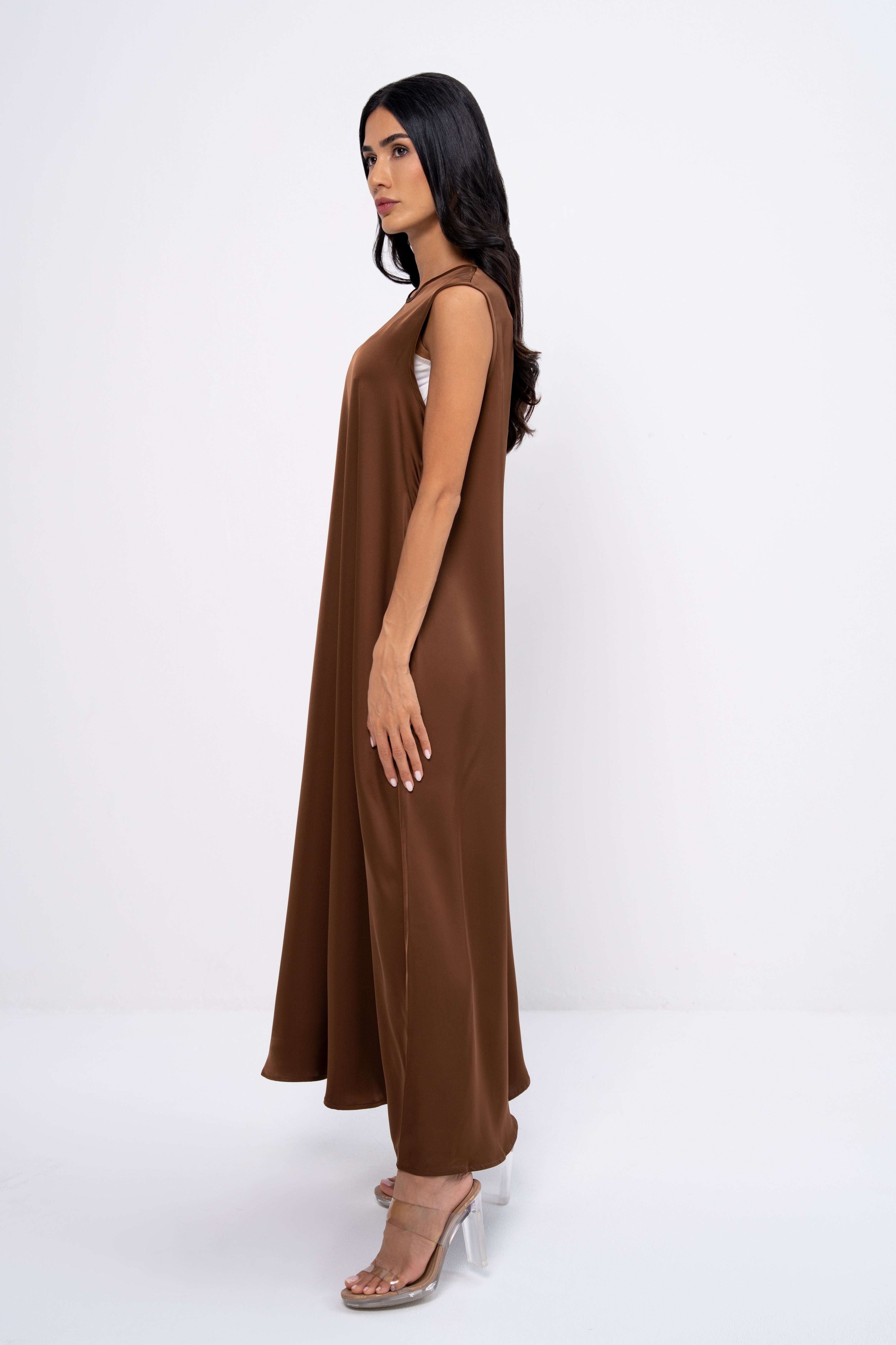Abaya Dress in Brown