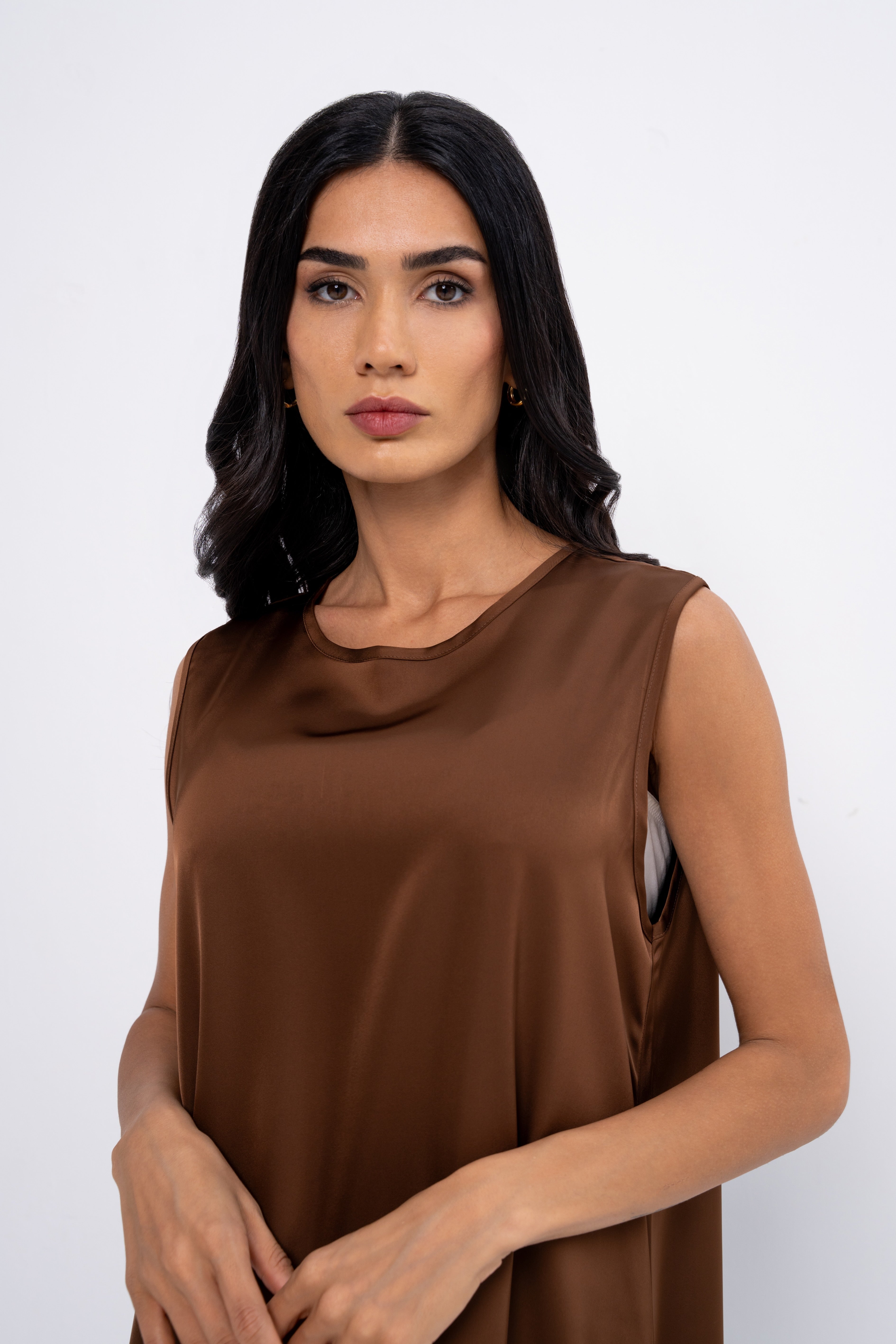 Abaya Dress in Brown