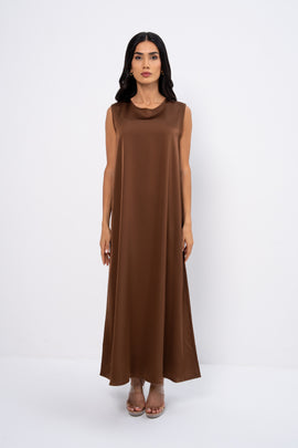 Abaya Dress in Brown