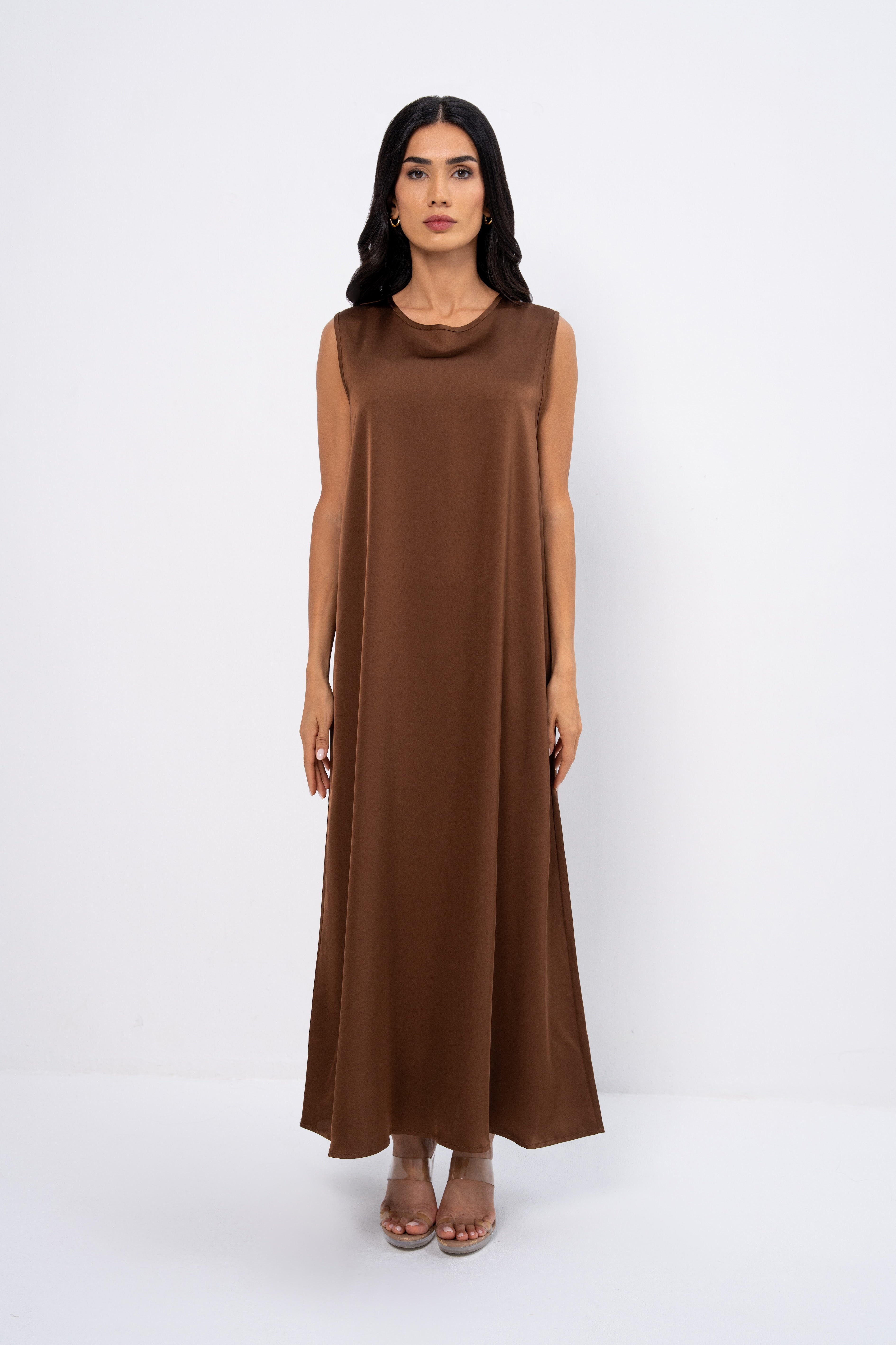 Abaya Dress in Brown