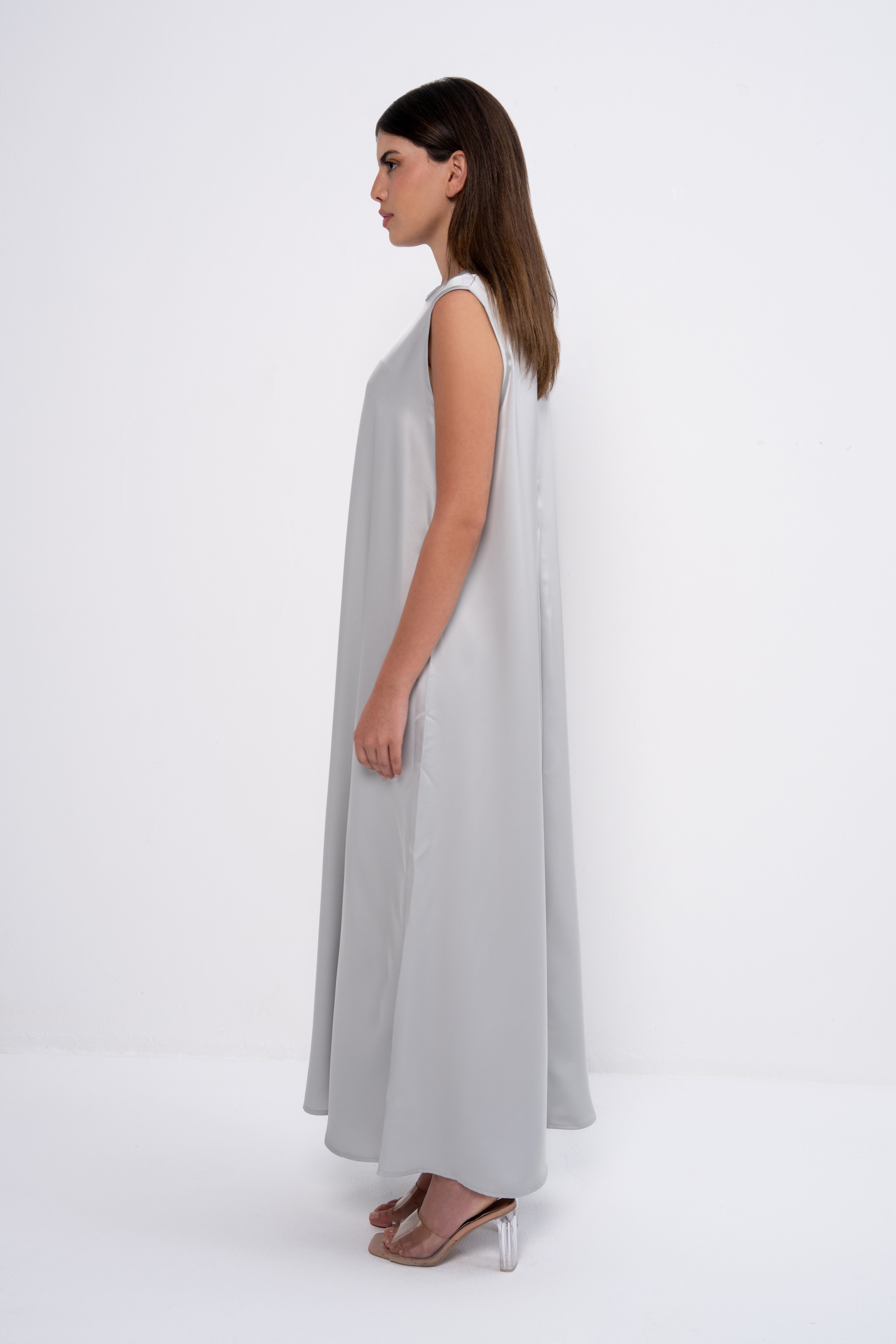 Abaya Dress in Gray