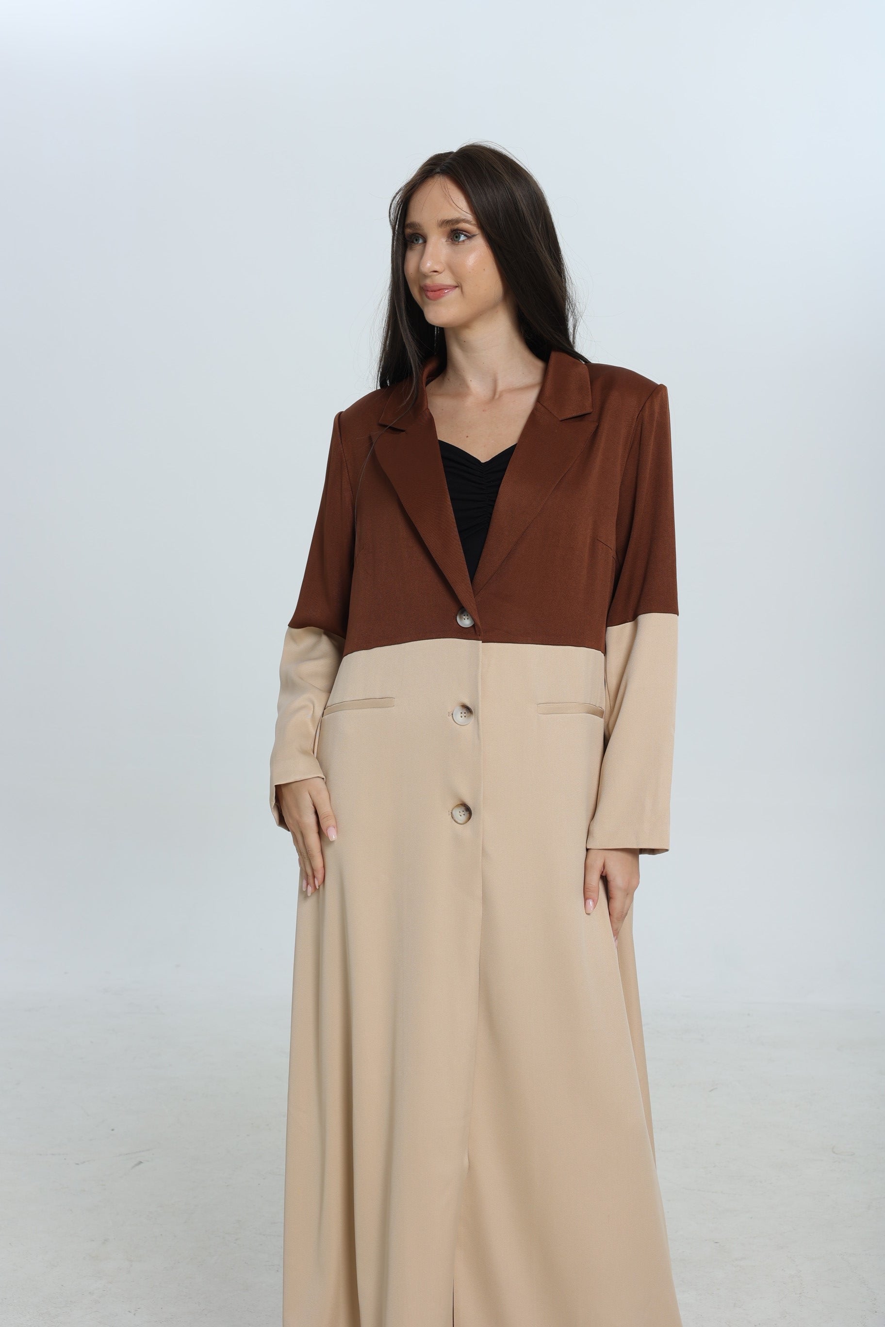Brown Duo Suit Abaya