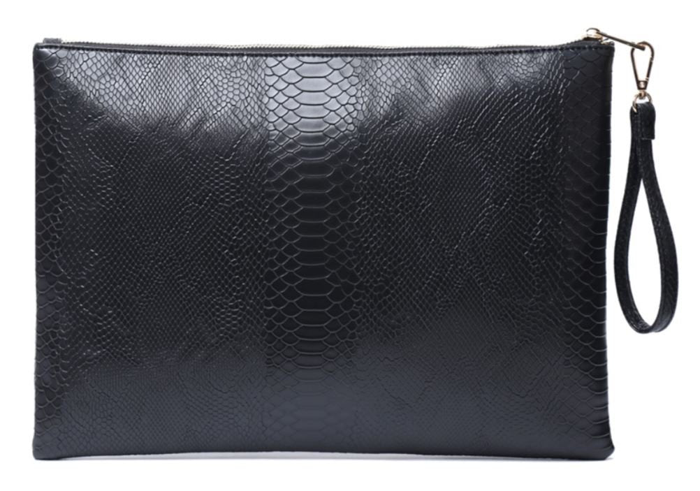Black Snakeskin Laptop Bag