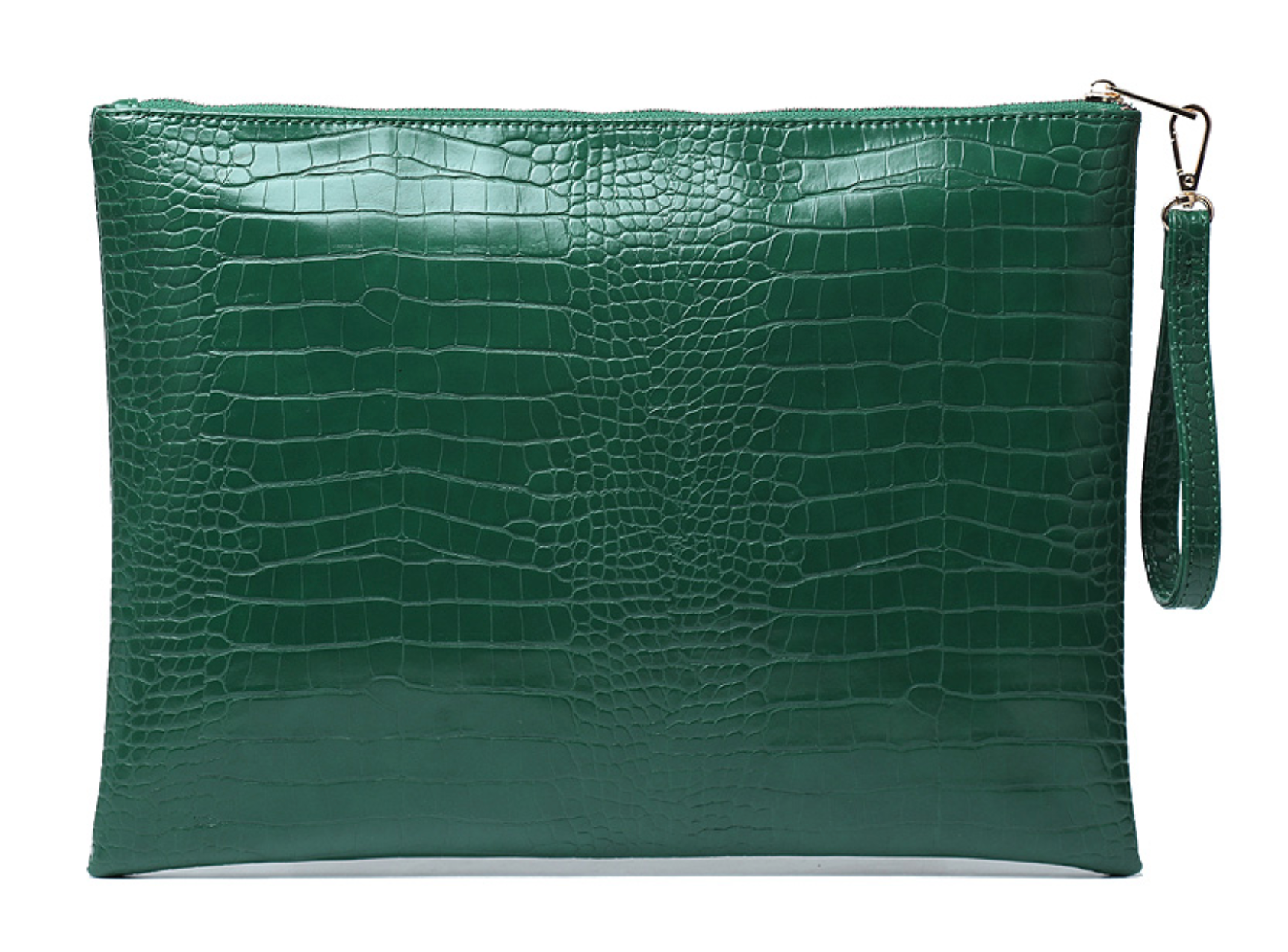 Green Crocodile Laptop Bag