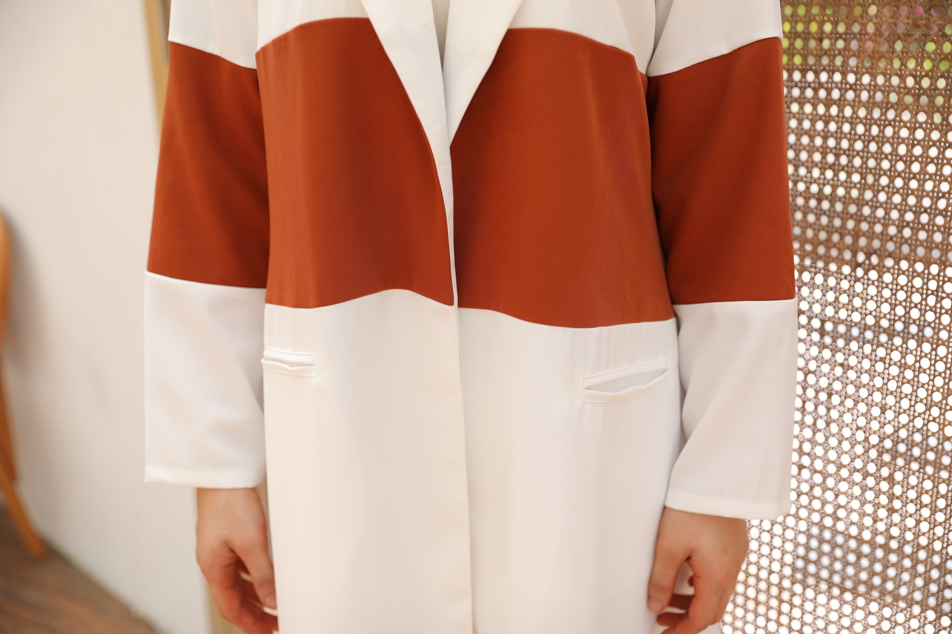 Classic Colour Block Abaya