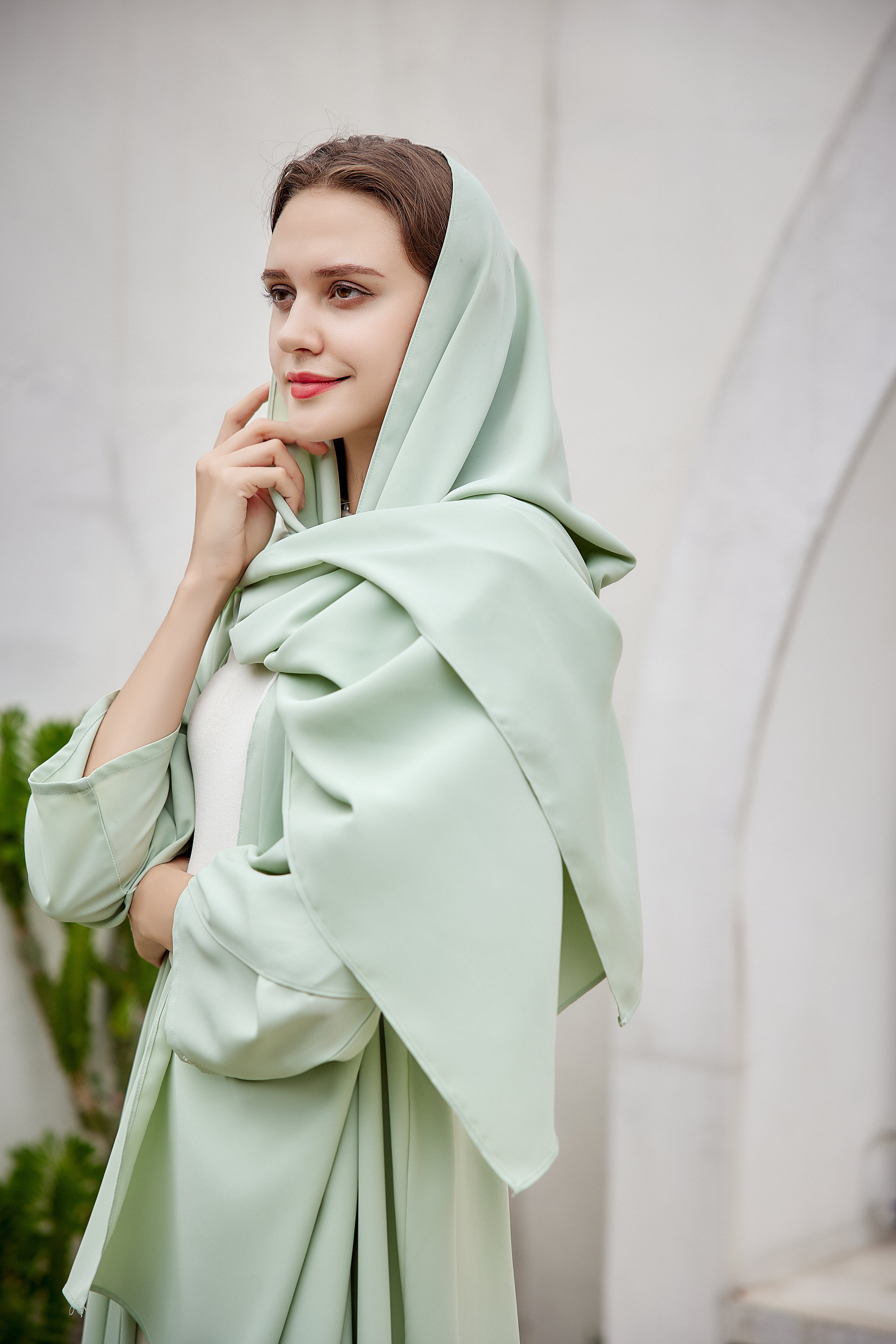 Flowy Mint Abaya