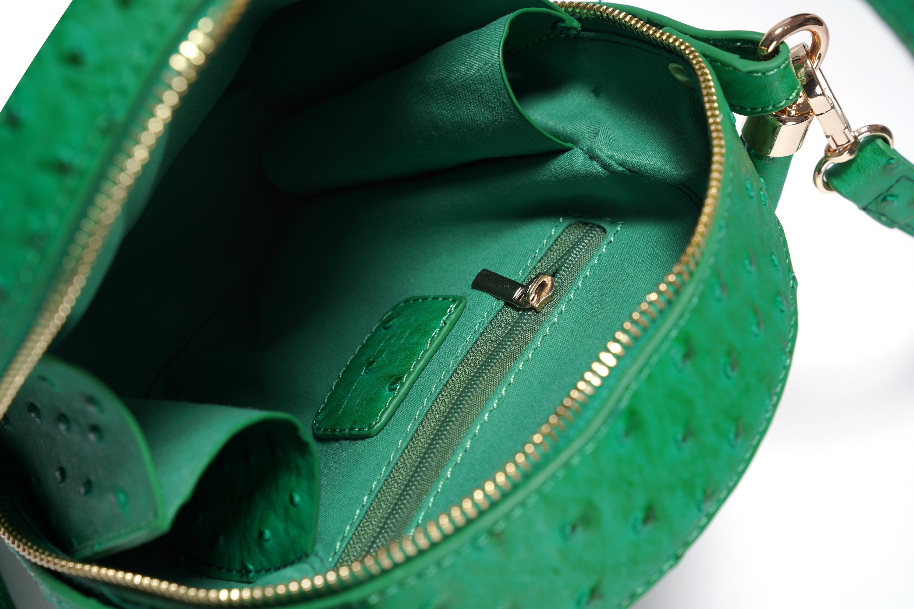 Round Crossbody Handbag in Green