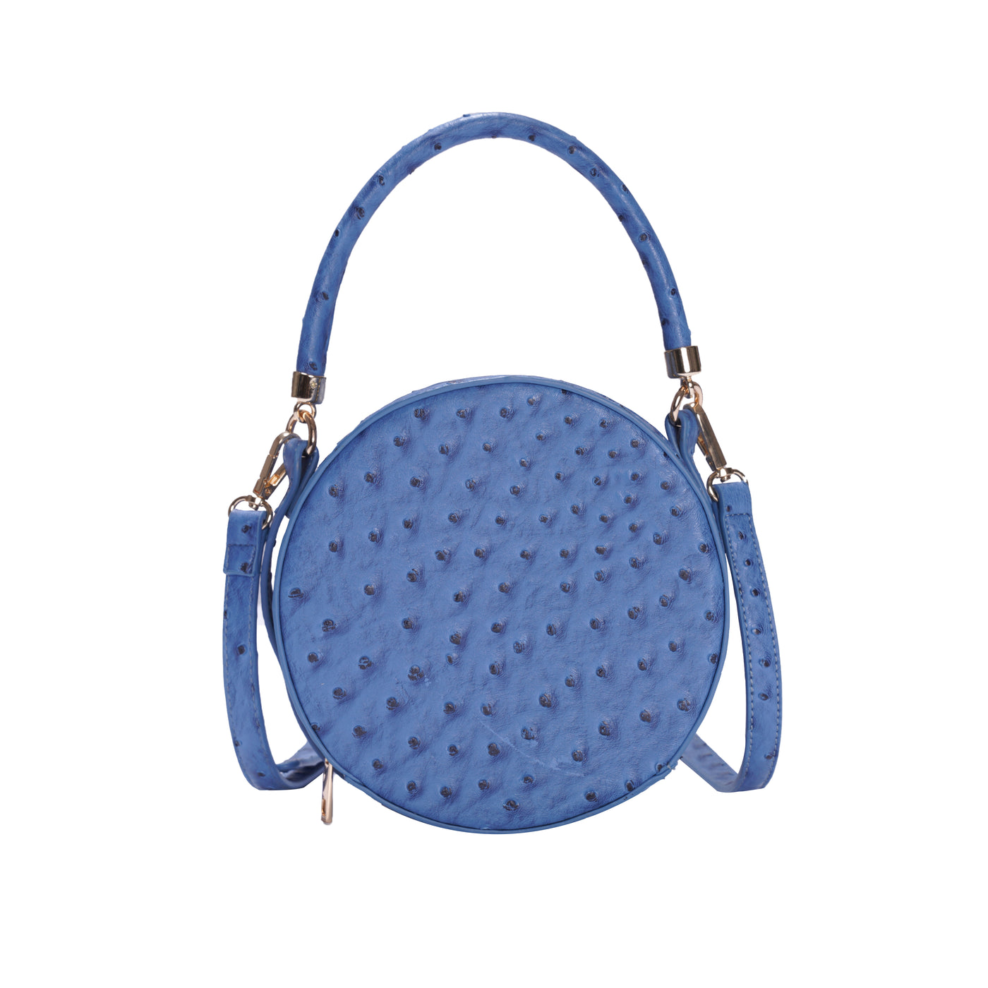 Round Crossbody Handbag in Blue