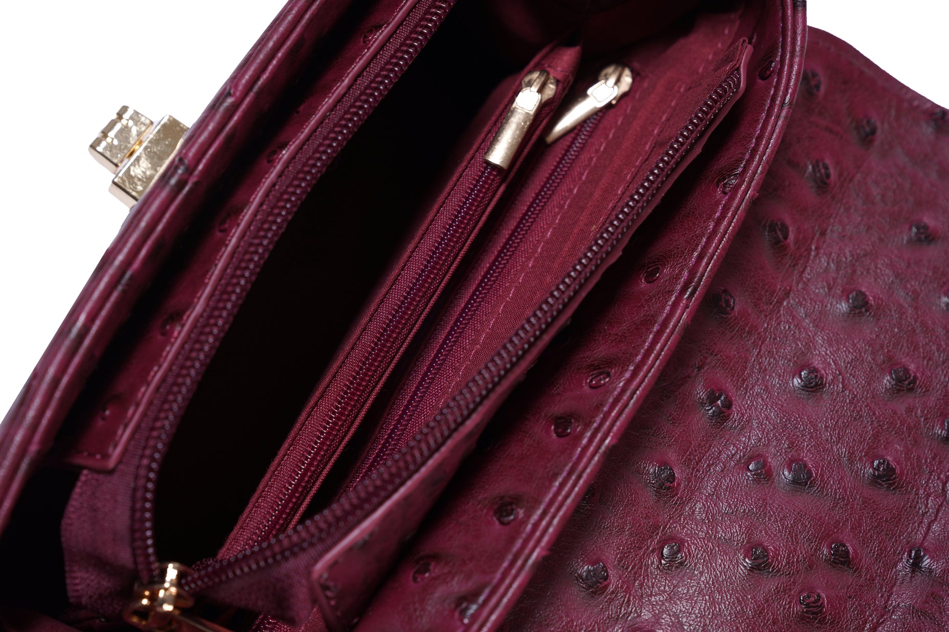Classic Flap Bag with Handle in Burgundy