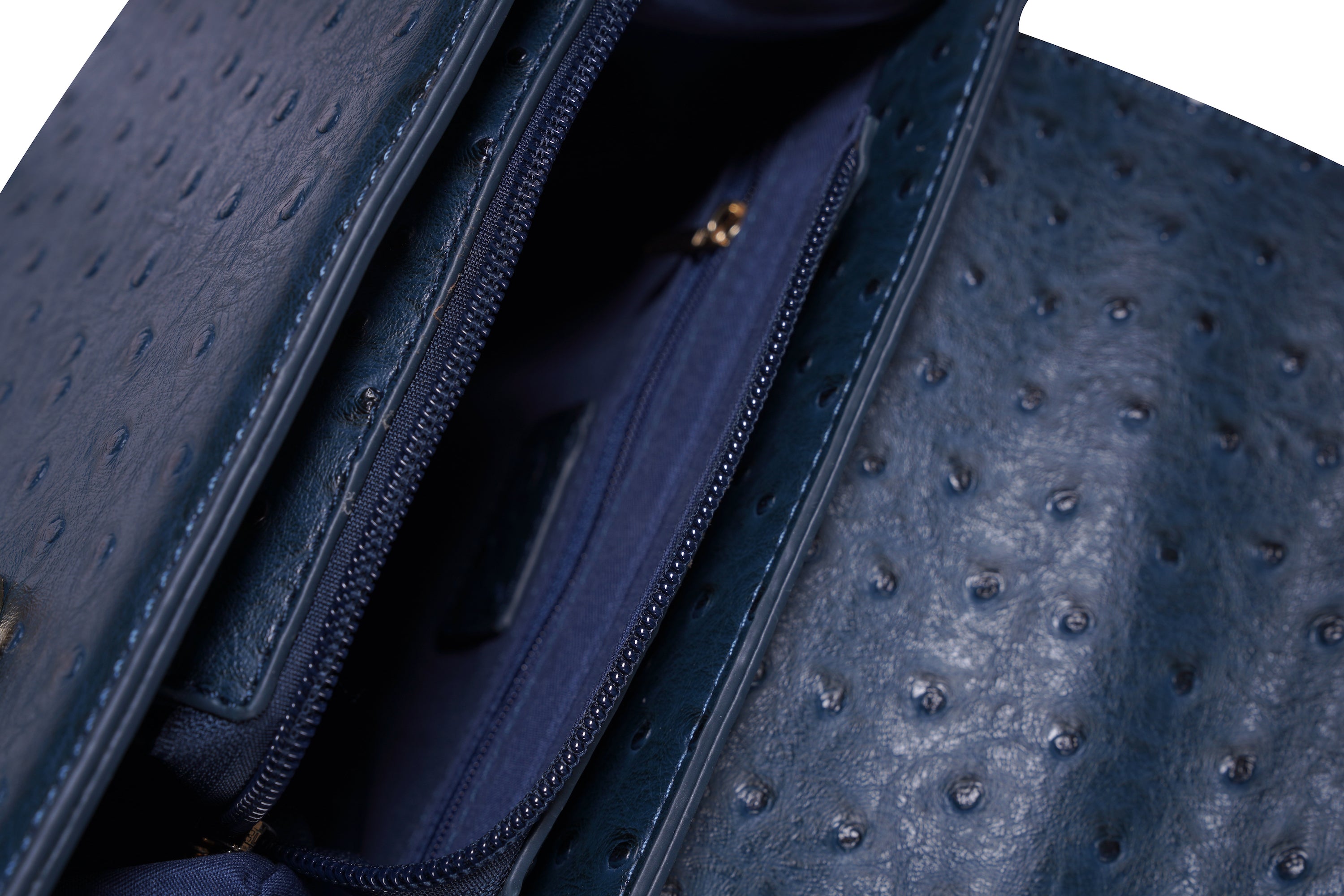 Square Crossbody Messenger Bag in Navy Blue