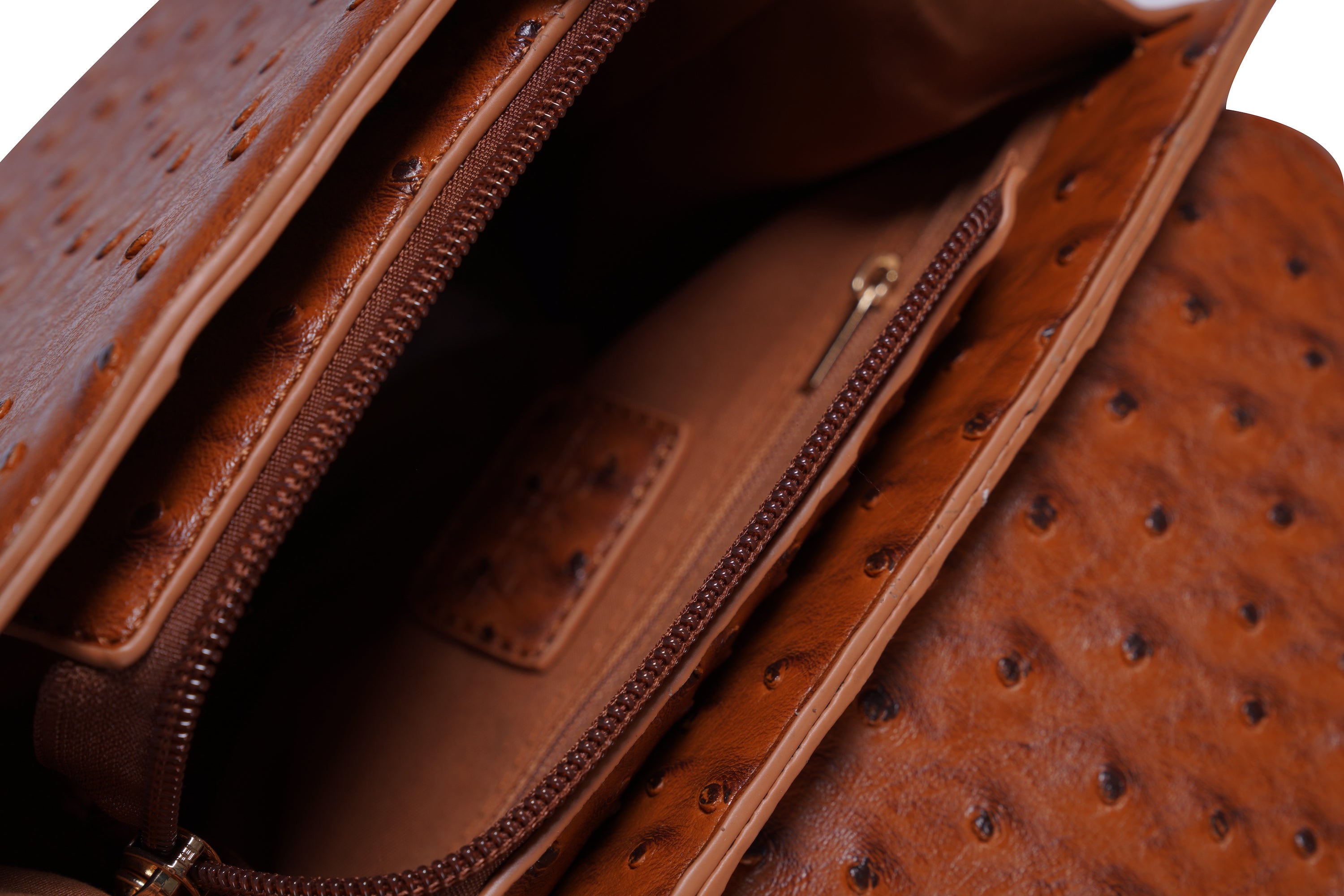 Square Crossbody Messenger Bag in Brown