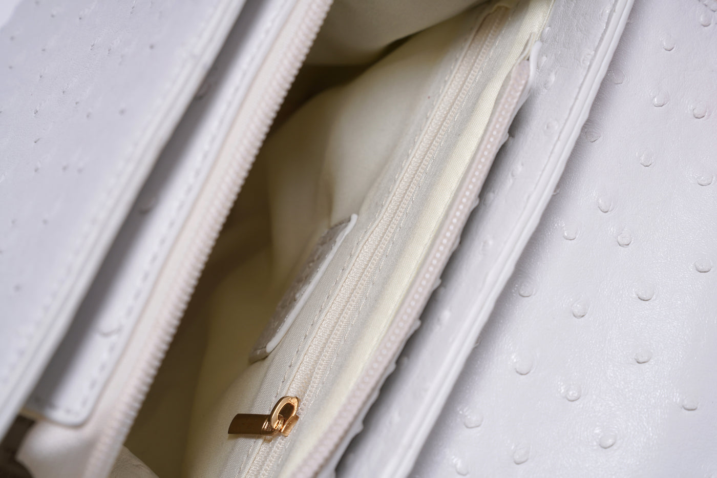 Square Crossbody Messenger Bag in Off-White